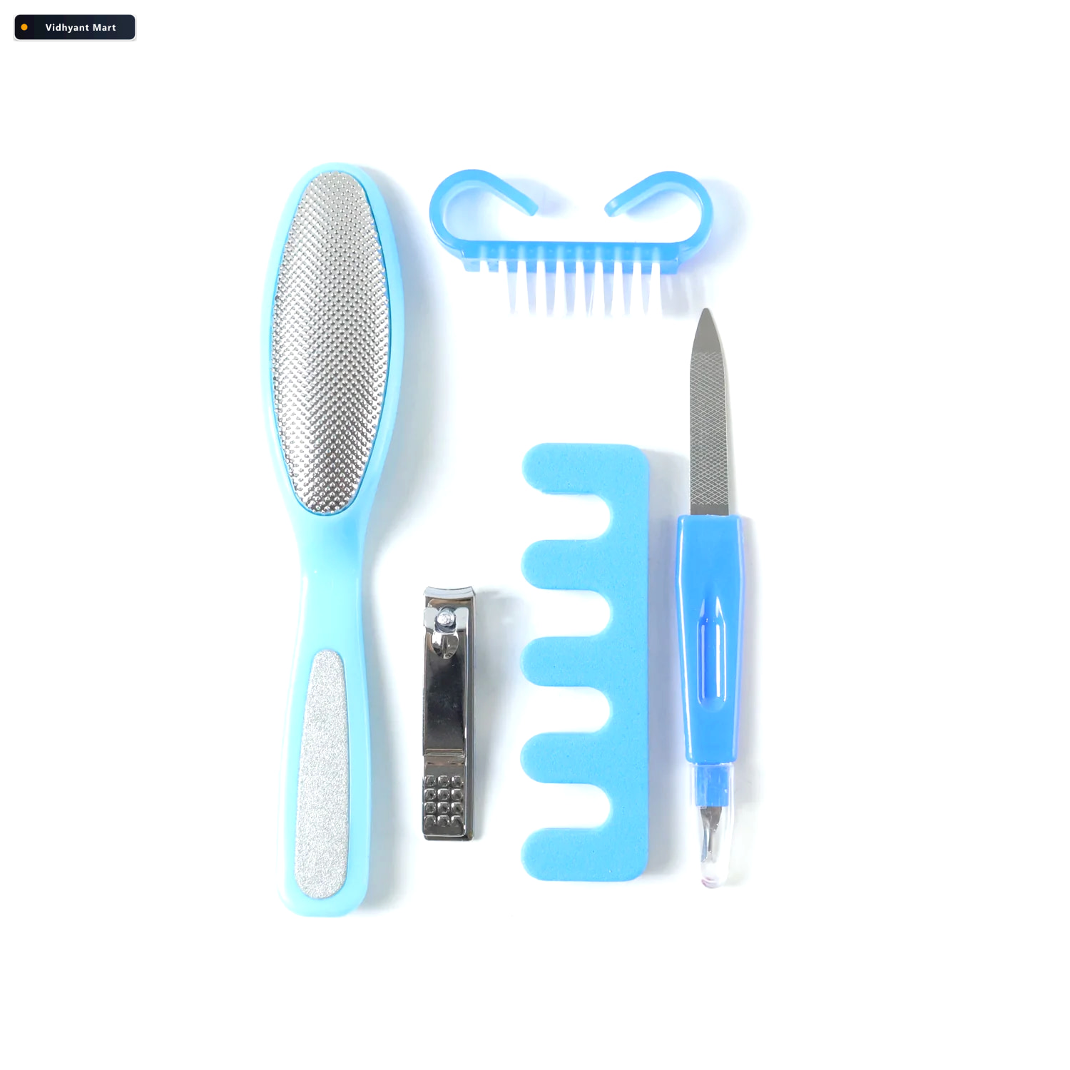 Vidhyant Mart 5 In 1 Manicure Pedicure Nail Care Kit Compact Mul 3