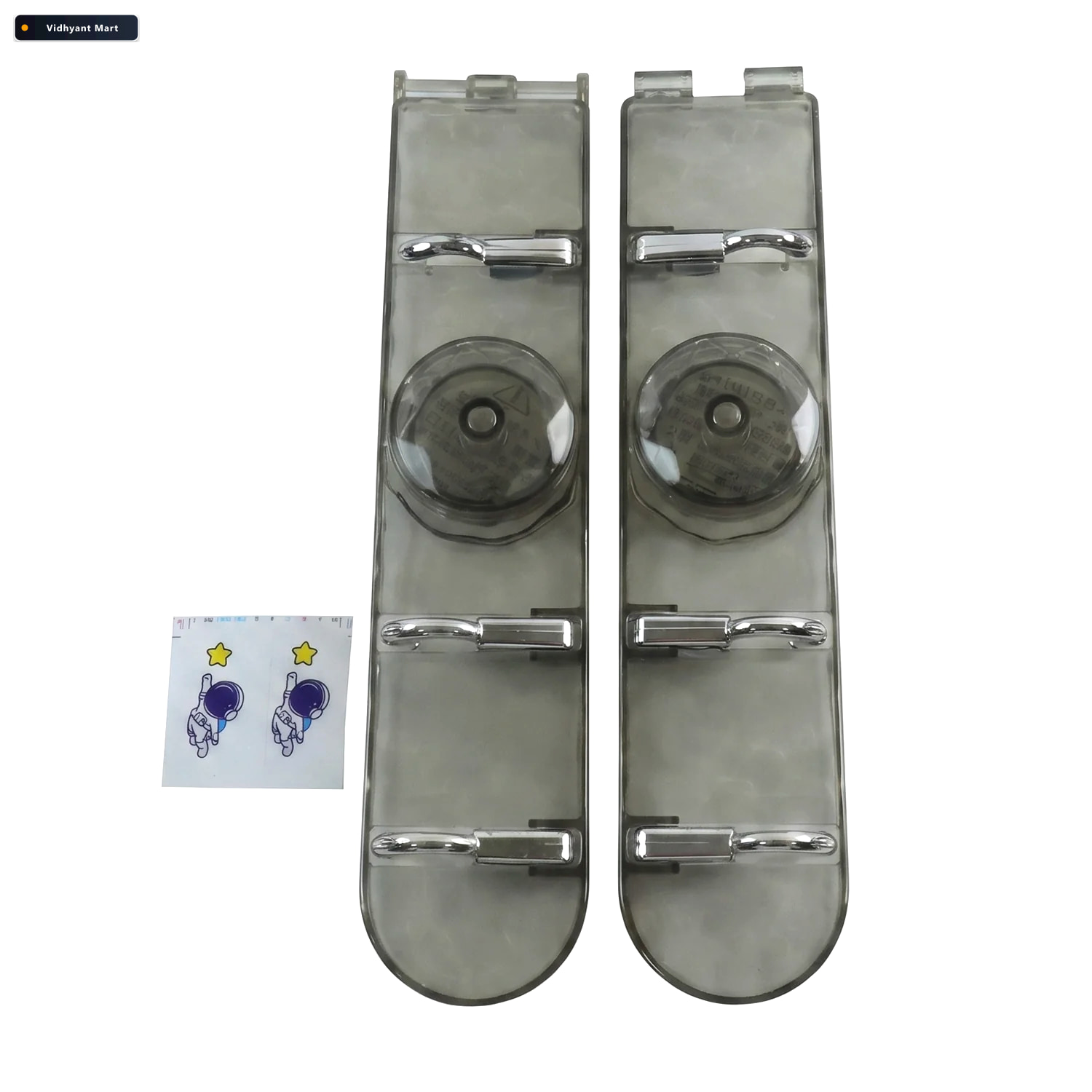 Vidhyant Mart 6 Hook Foldable Wall Rack With Suction Cup Mount F 4
