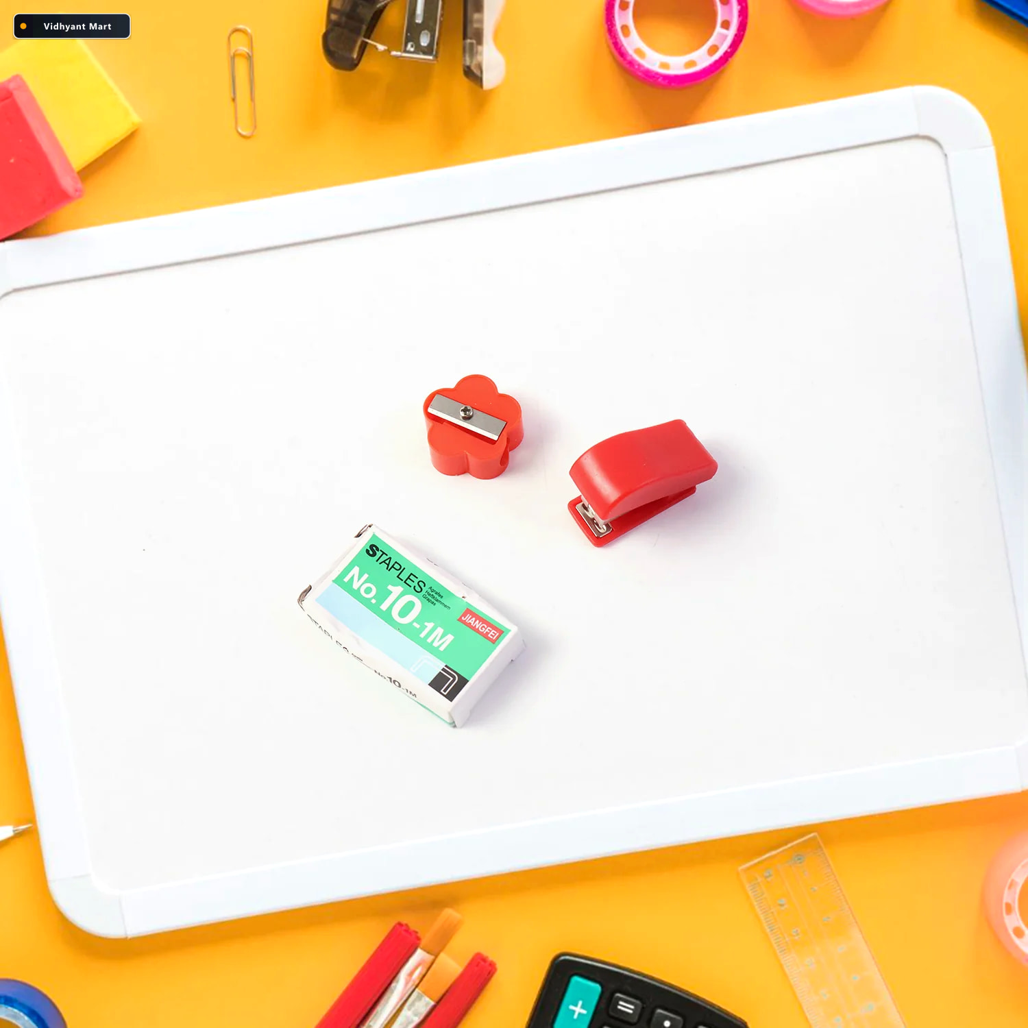 Vidhyant Mart 6 In 1 Mini Stationery Kit Compact Essential Stude 2