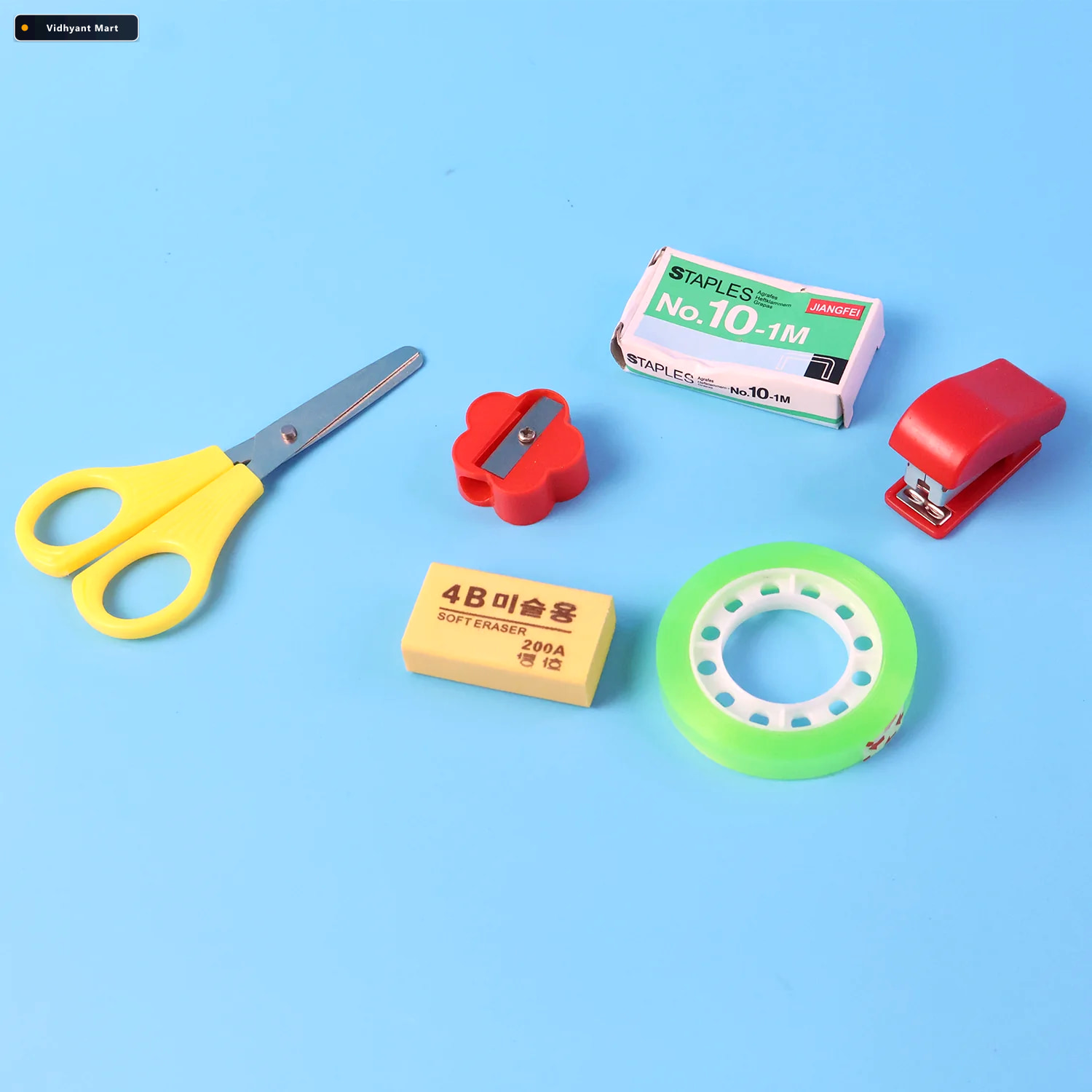 Vidhyant Mart 6 In 1 Mini Stationery Kit Compact Essential Stude 3