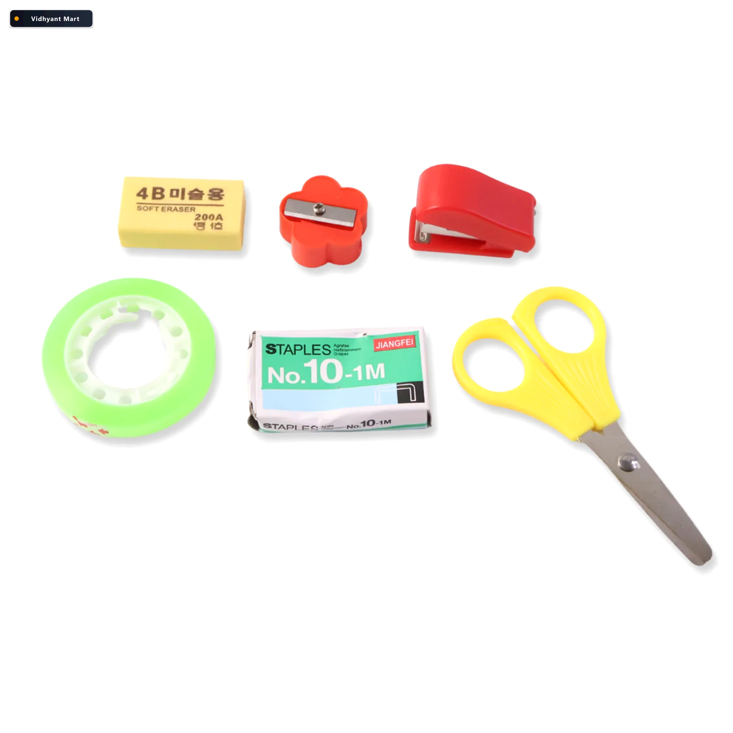 Vidhyant Mart 6 In 1 Mini Stationery Kit Compact Essential Stude 4