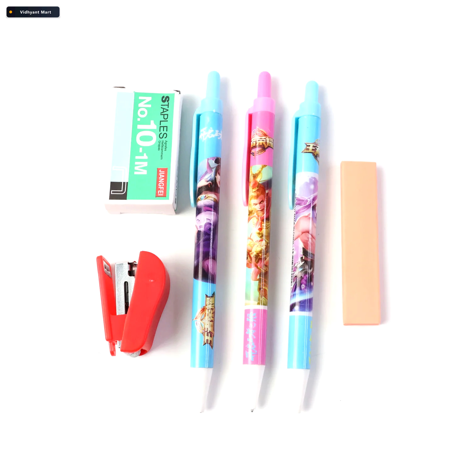 Vidhyant Mart 6 In 1 Stationery Set Compact All In One School Of 4