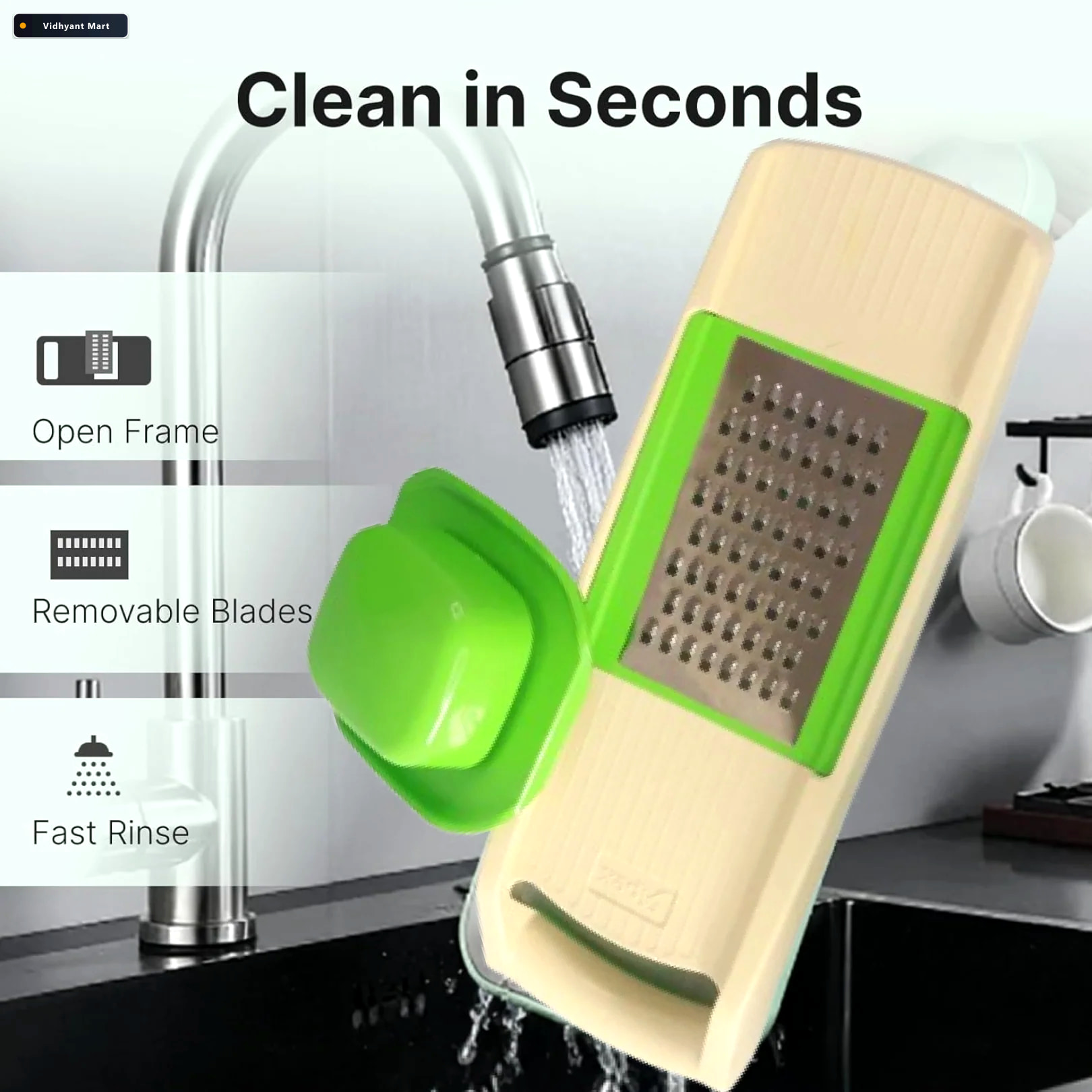 Vidhyant Mart 6 In 1 Vegetable Slicer Multipurpose Kitchen Cutte 4