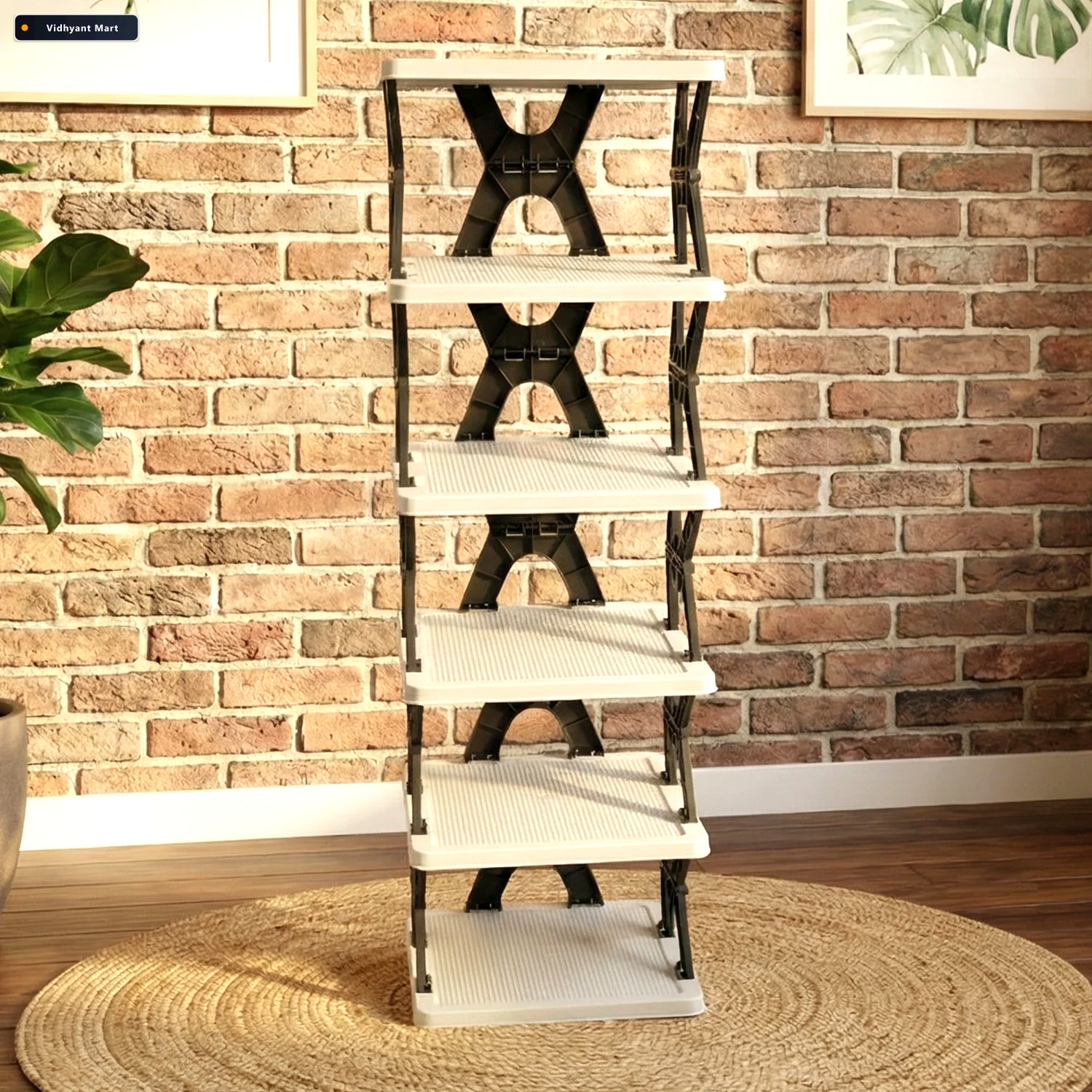 Vidhyant Mart 6 Layer Shoe Rack Stand Space Saving Rectangle Org 4