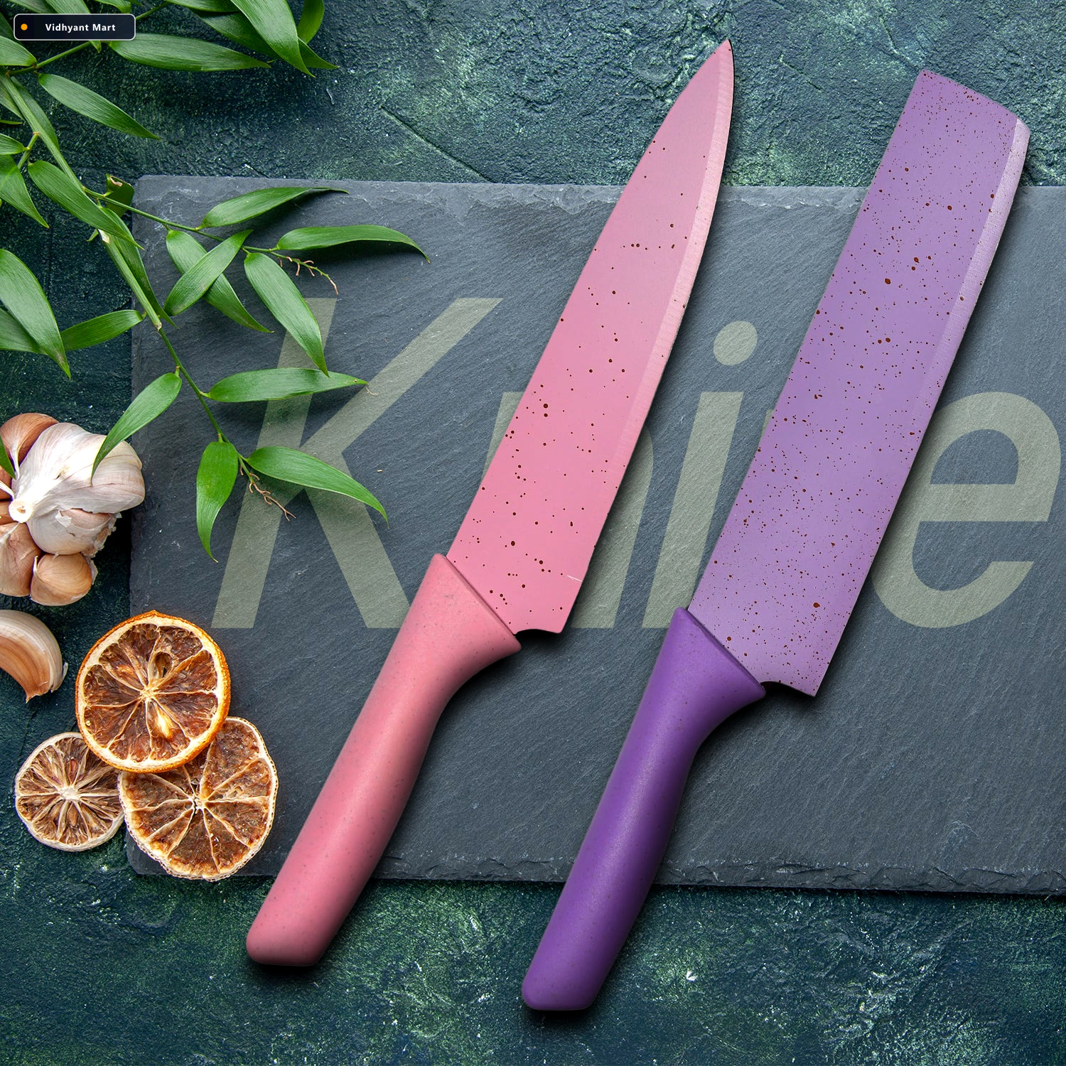 Vidhyant Mart 6pc Kitchen Knife Set Professional Corrugated Stai 2