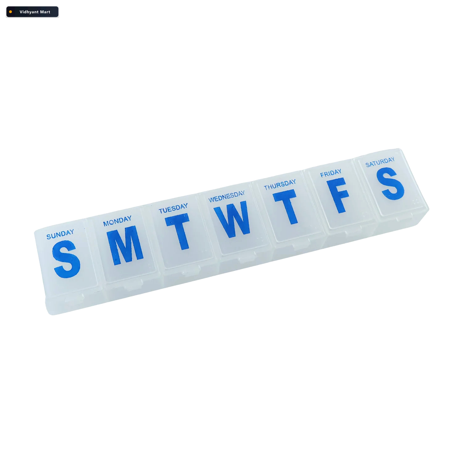 Vidhyant Mart 7 Day Weekly Plastic Pill Box Organizer With Daily 3