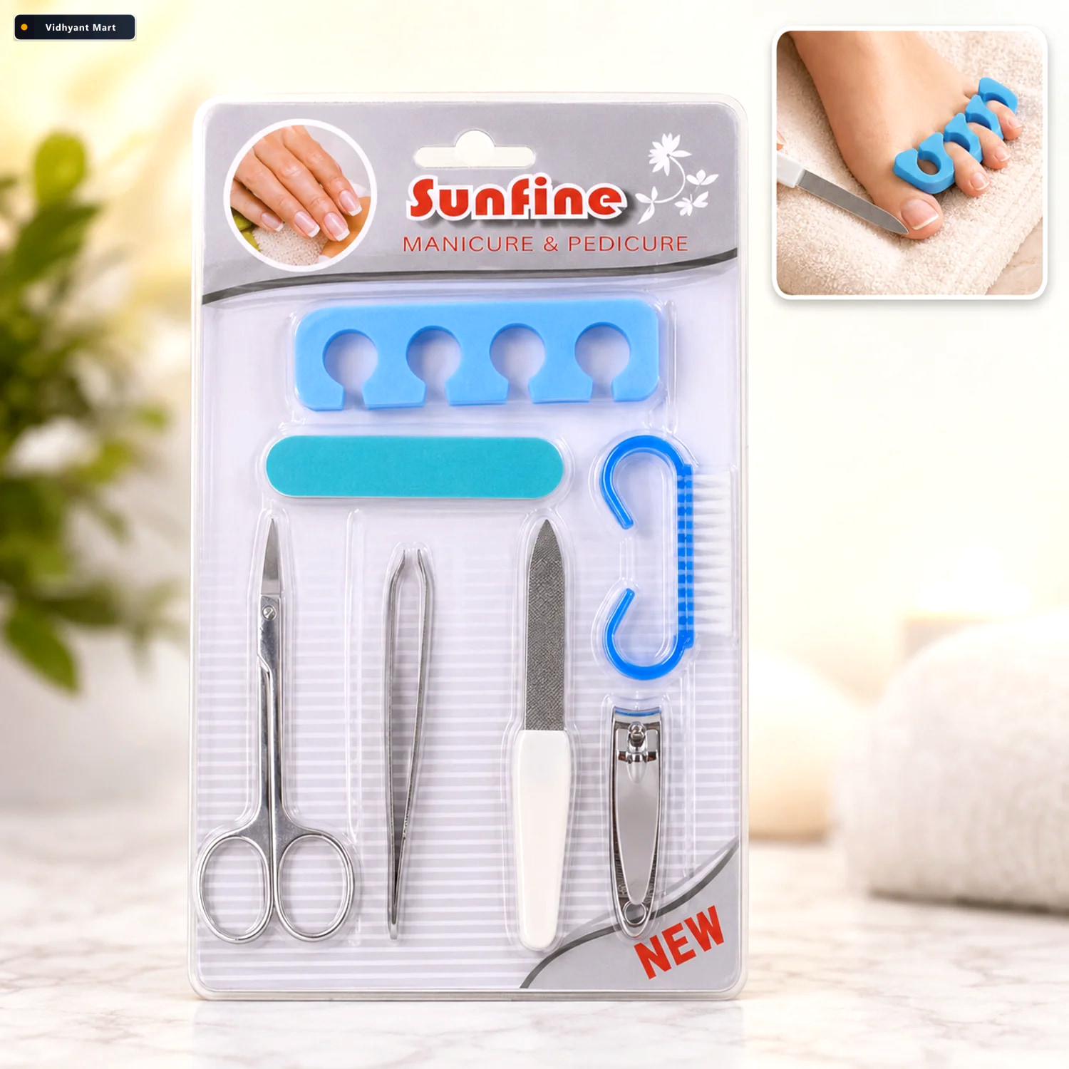 Vidhyant Mart 7 In 1 Manicure Tool Kit Professional Nail Foot Ca 1