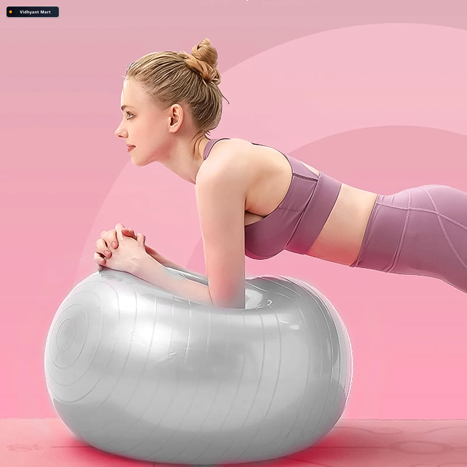 Vidhyant Mart 75 Cm Gym Stability Ball For Men Non Slip Core Tra 2