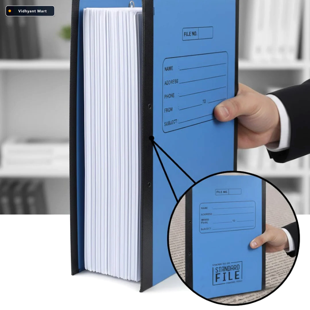 Vidhyant Mart A4 File Folder Plastic Clip Document Holder Filora 3