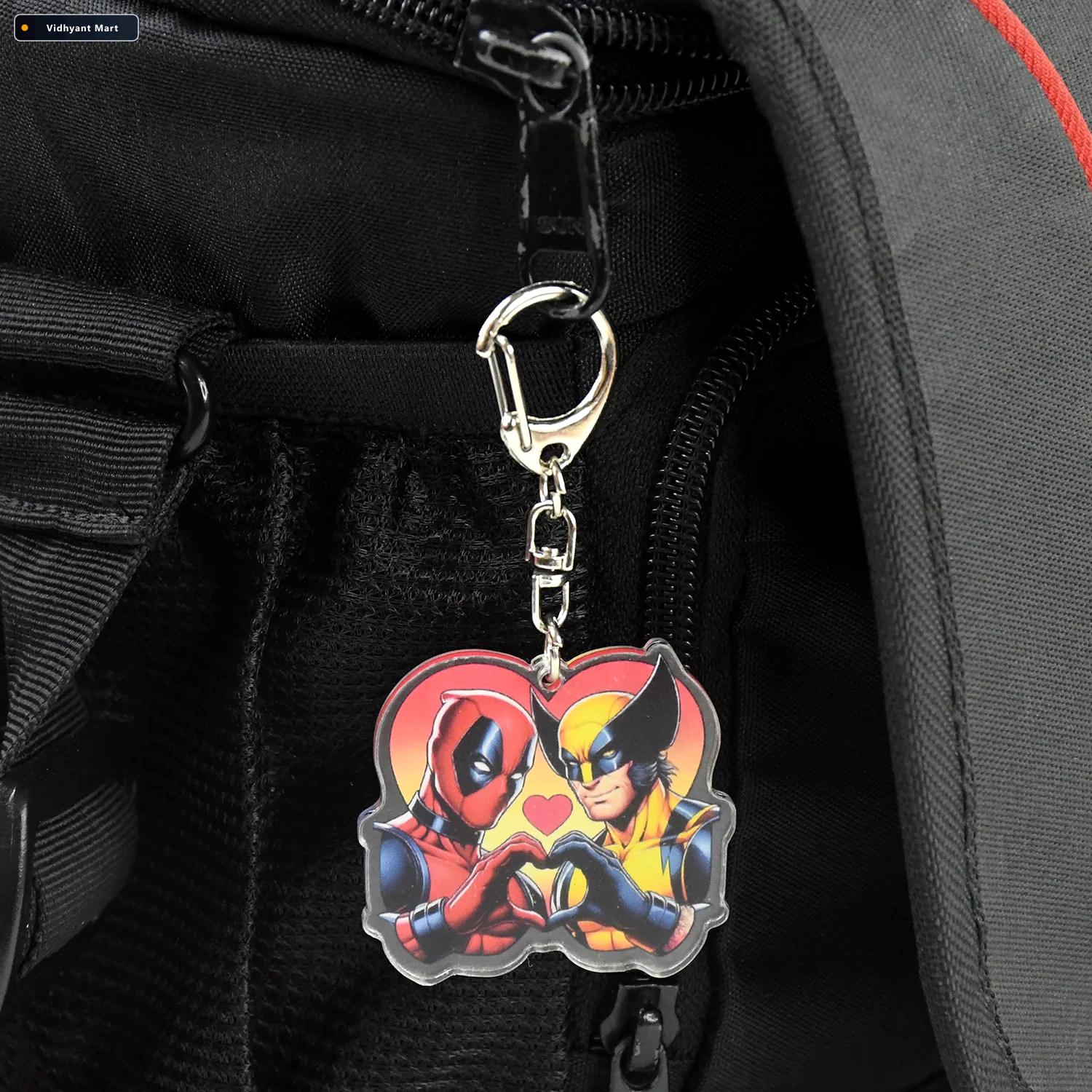 Vidhyant Mart Acrylic Cartoon Character Keychain Durable Metal C 3