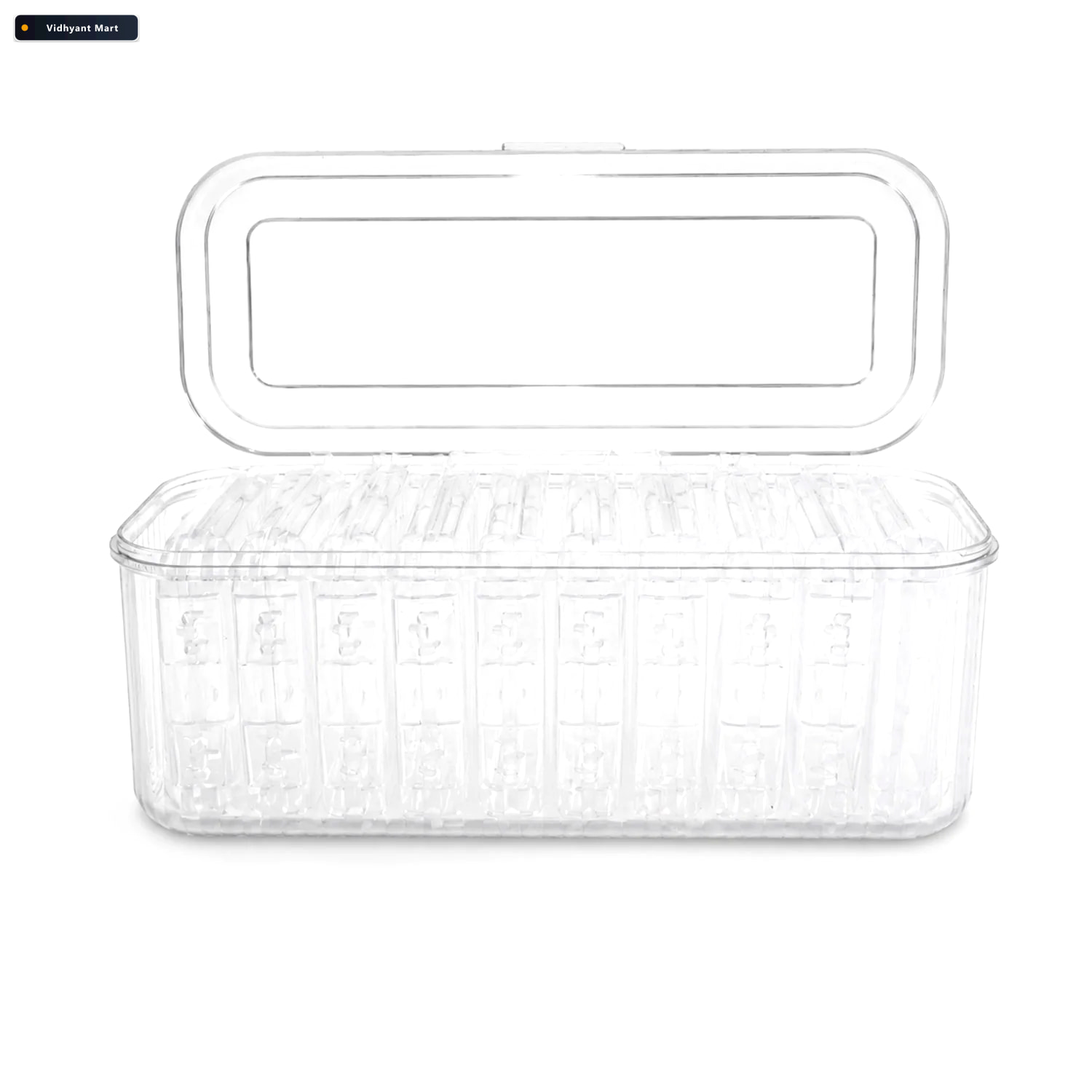Vidhyant Mart Acrylic Jewellery Storage Box Clear Organizer With 4