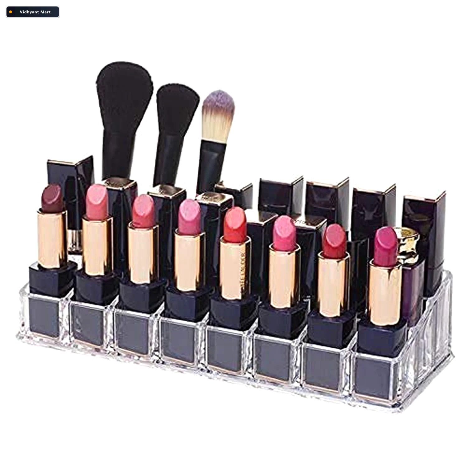 Vidhyant Mart Acrylic Lipstick Holder 24 Section Cosmetic Organi 1