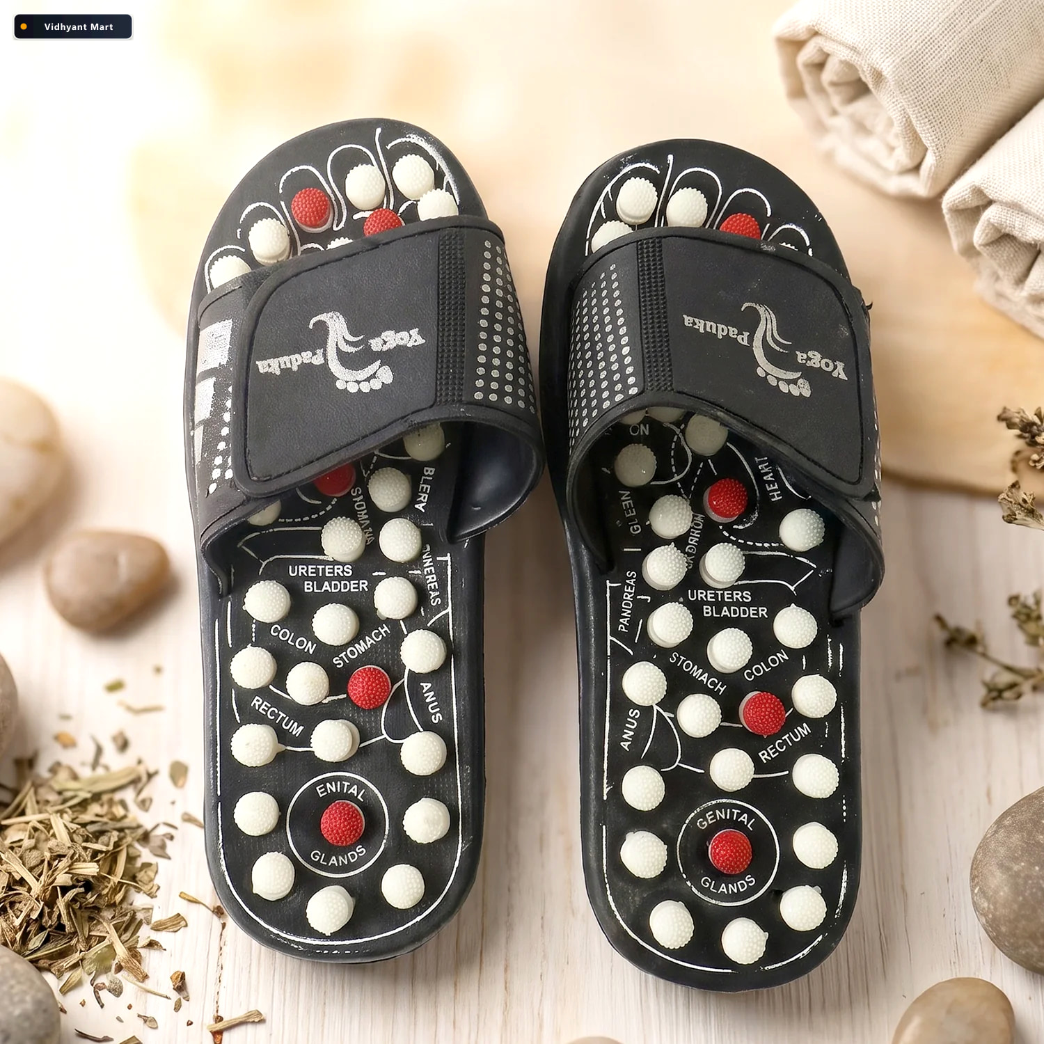 Vidhyant Mart Acupressure Foot Massage Slippers Reflexology Mass 1