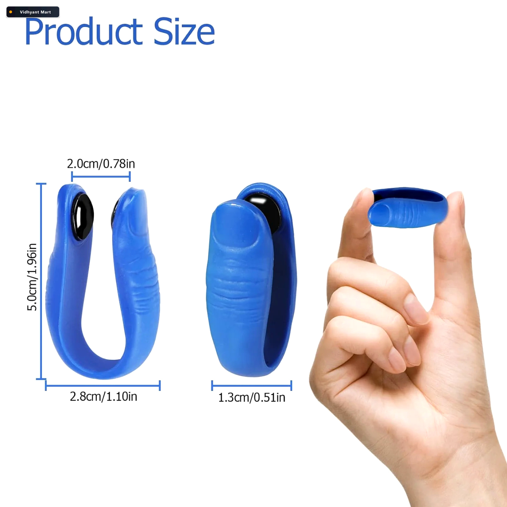 Vidhyant Mart Acupressure Hand Clip Stress Migraine Relief Velve 4