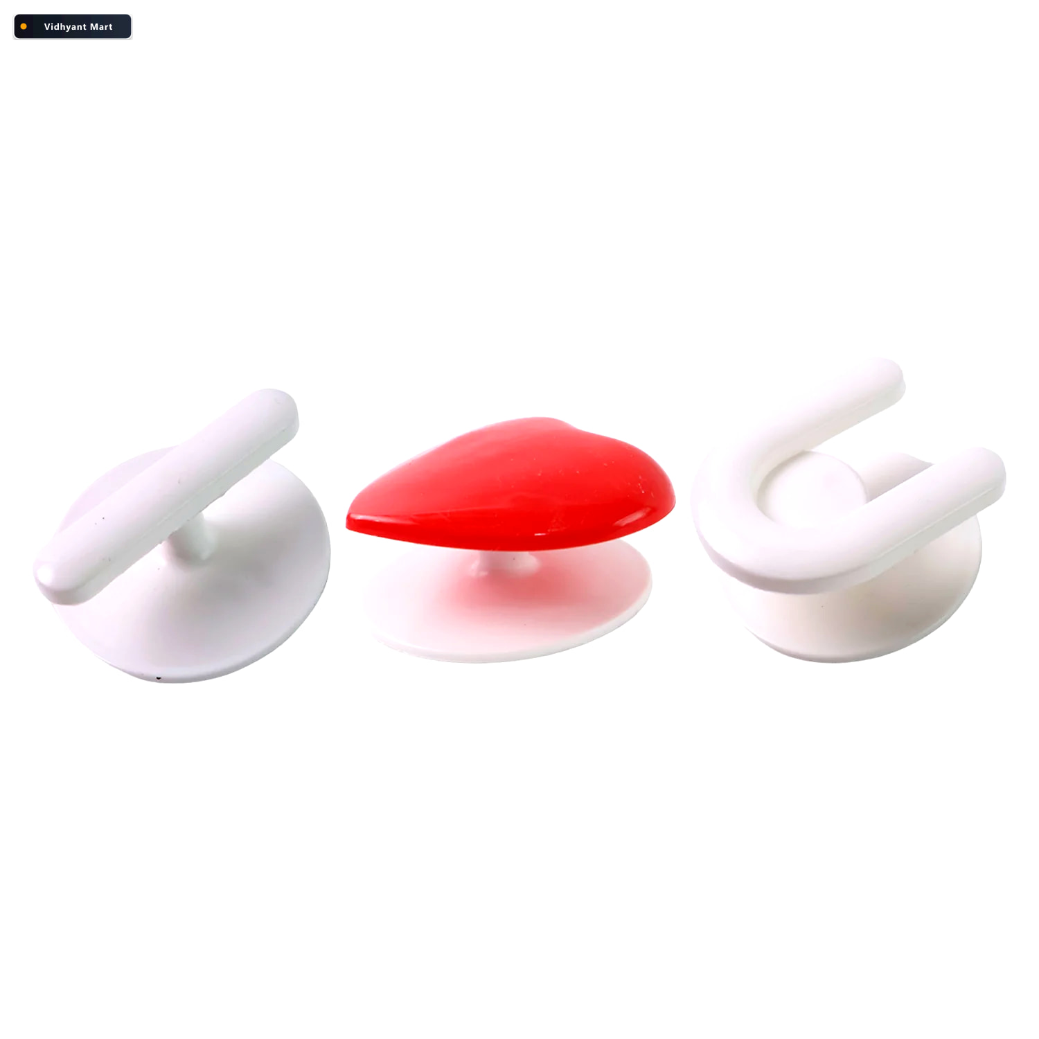 Vidhyant Mart Adhesive Wall Hook Set Strong Grip Reusable Utilit 3