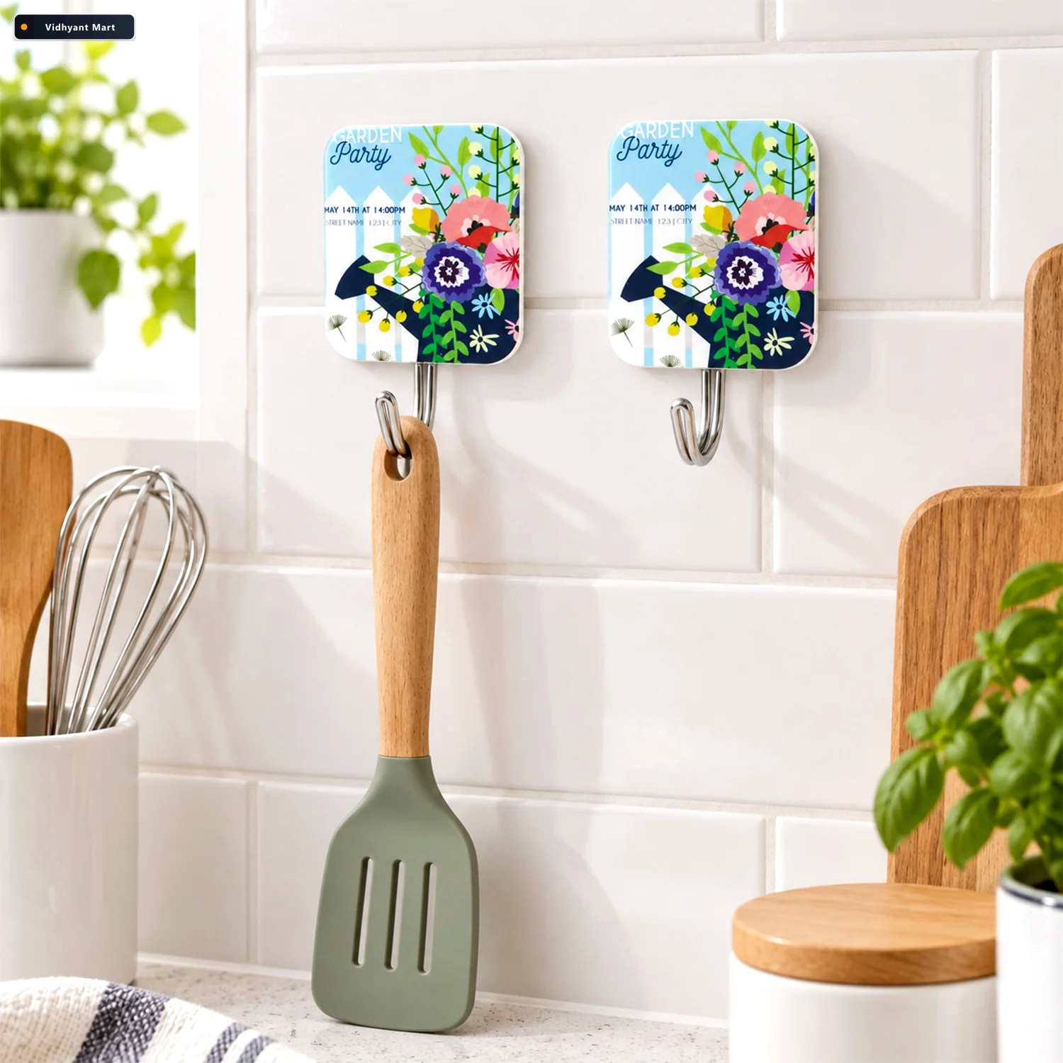 Vidhyant Mart Adhesive Wall Hooks For Office Cabin And Workstati 2