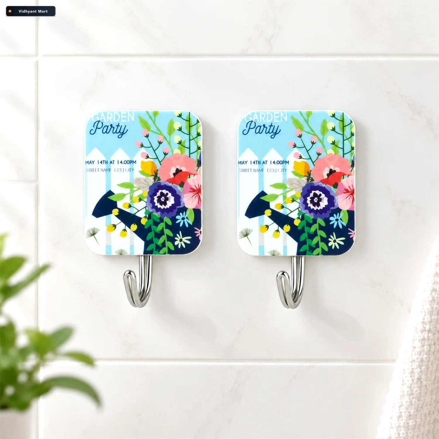 Vidhyant Mart Adhesive Wall Hooks For Office Cabin And Workstati 3