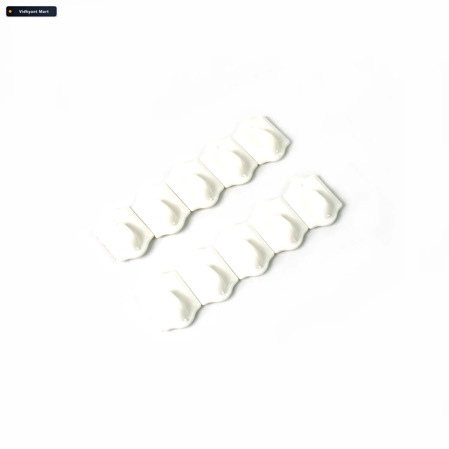 Vidhyant Mart Adhesive Wall Hooks Strong Drill Free Set Of 10 Gl 4