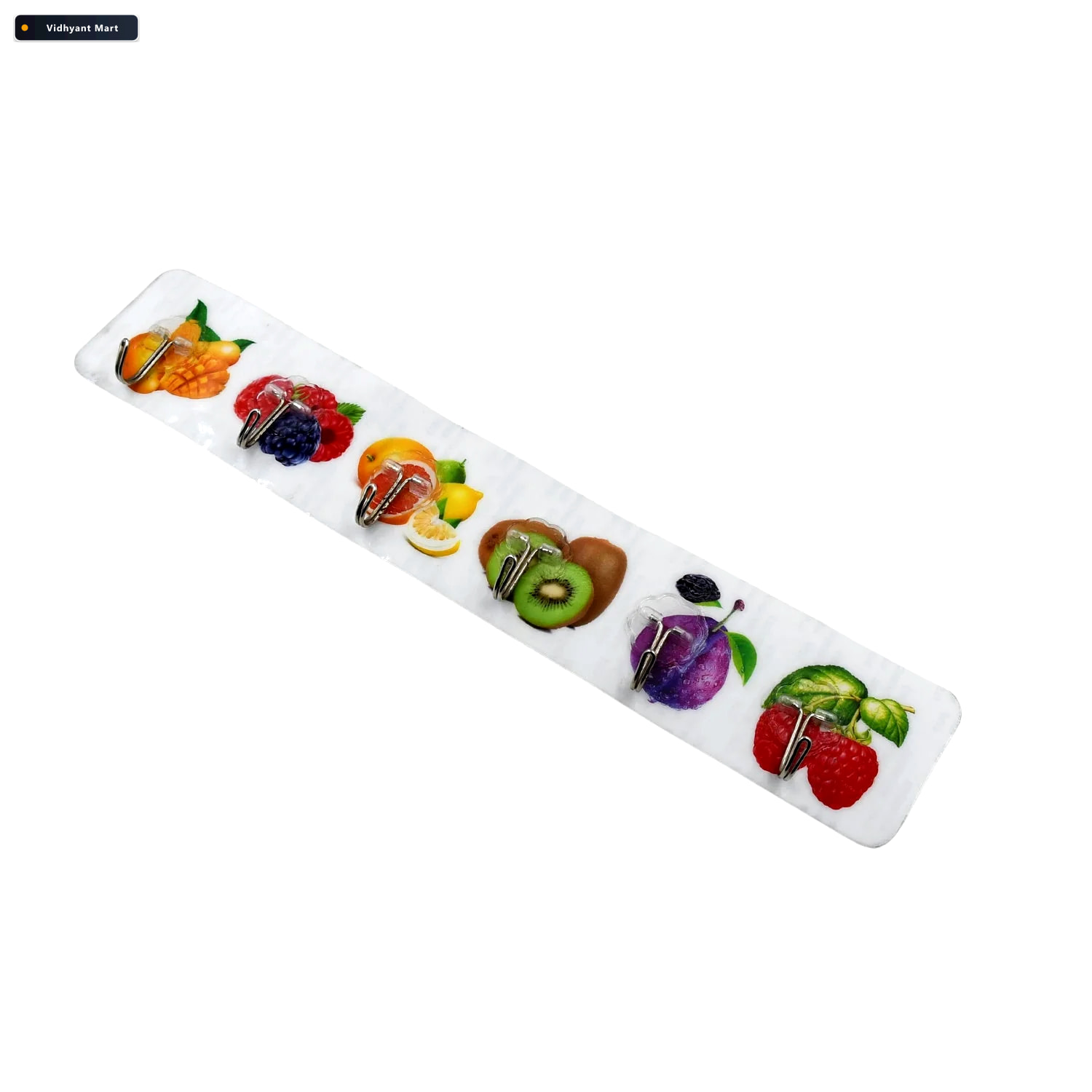 Vidhyant Mart Adhesive Wall Hooks Strong Transparent Multiuse 6 4