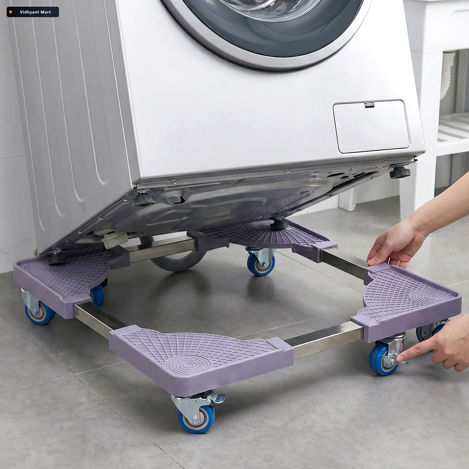 Vidhyant Mart Adjustable Appliance Stand Easy Move Stable Suppor 2