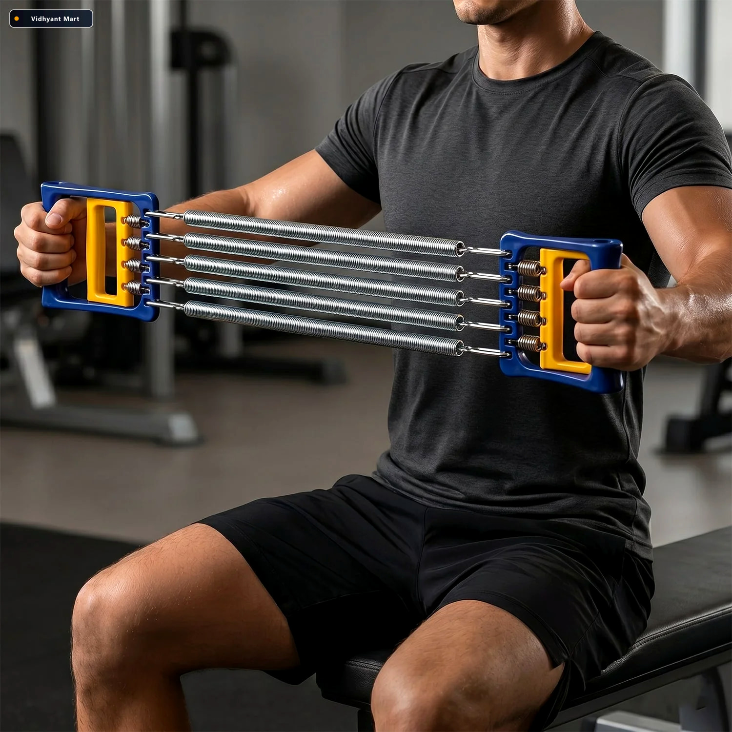 Vidhyant Mart Adjustable Chest Expander Effective Resistance Tra 2