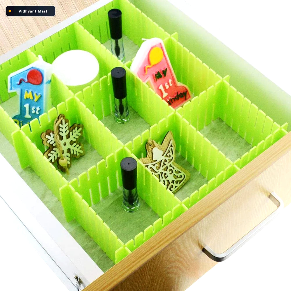 Vidhyant Mart Adjustable Drawer Organizer Multipurpose Storage S 1