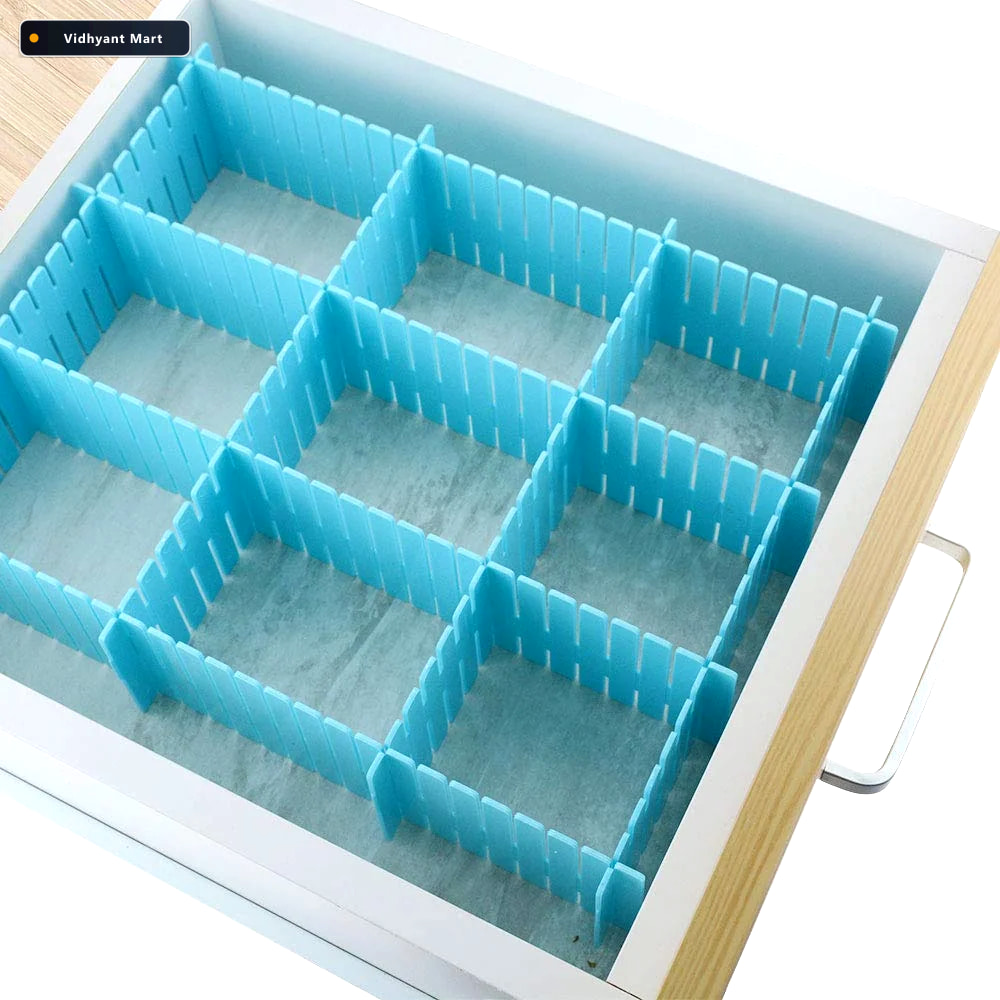 Vidhyant Mart Adjustable Drawer Organizer Multipurpose Storage S 4