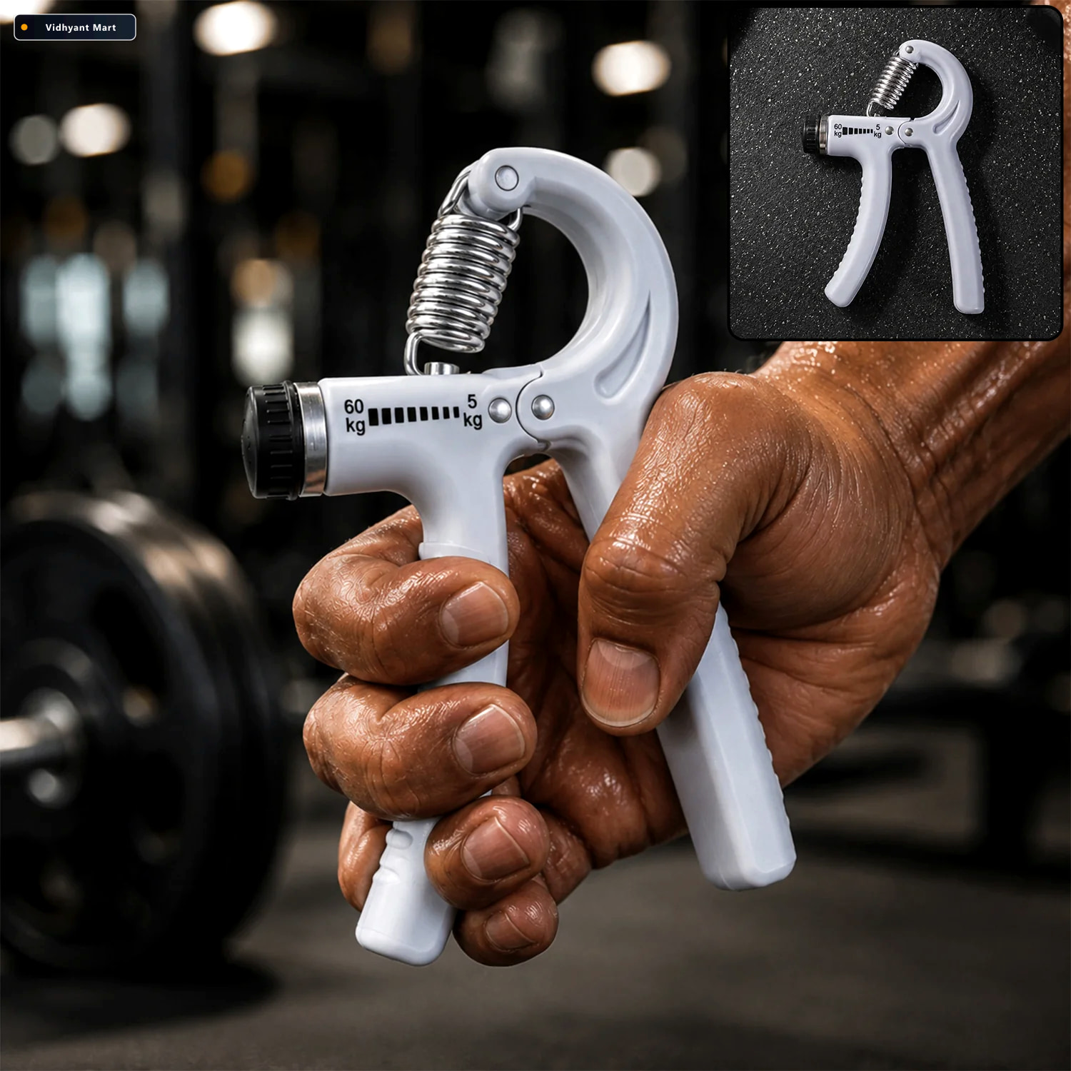 Vidhyant Mart Adjustable Gym Hand Gripper For Wrist Forearm And 1