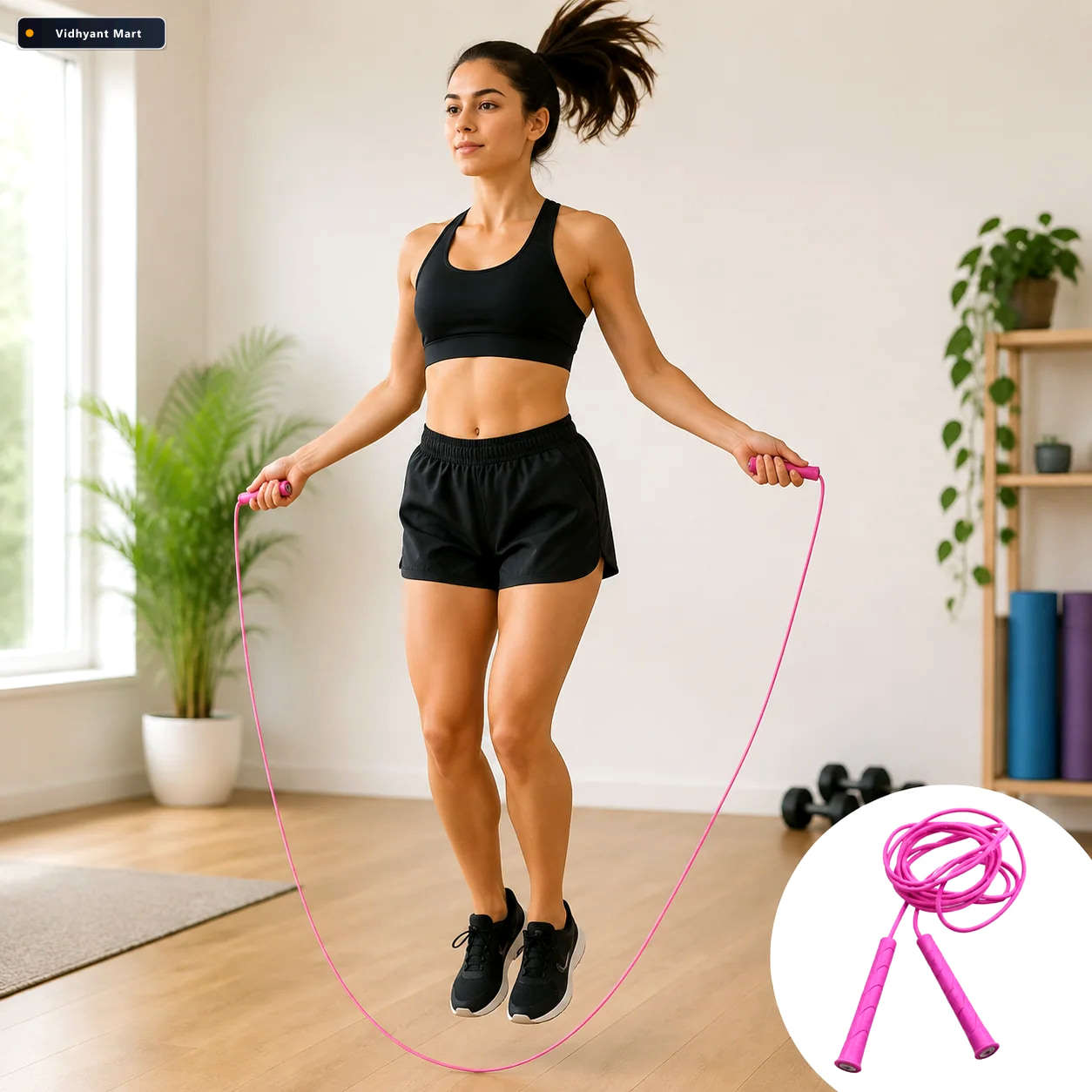 Vidhyant Mart Adjustable Jump Rope High Speed Fitness Crossfit F 1