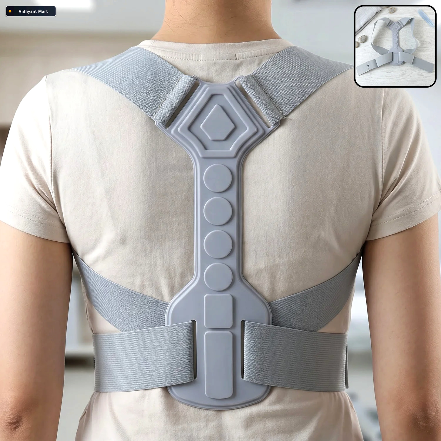 Vidhyant Mart Adjustable Lxl Posture Corrector Belt For Upper Ba 1