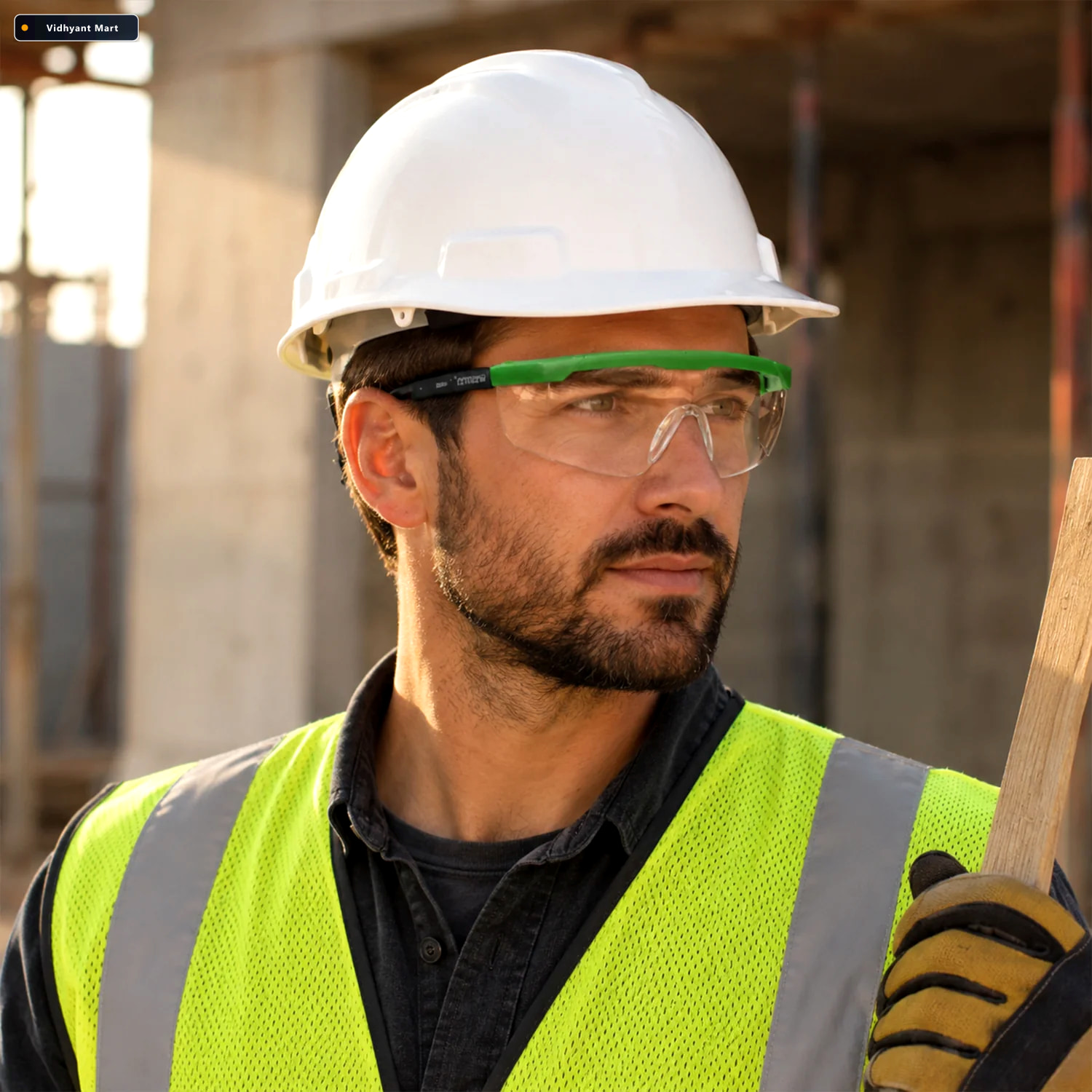 Vidhyant Mart Adjustable Safety Goggles Impact Resistant Polycar 2