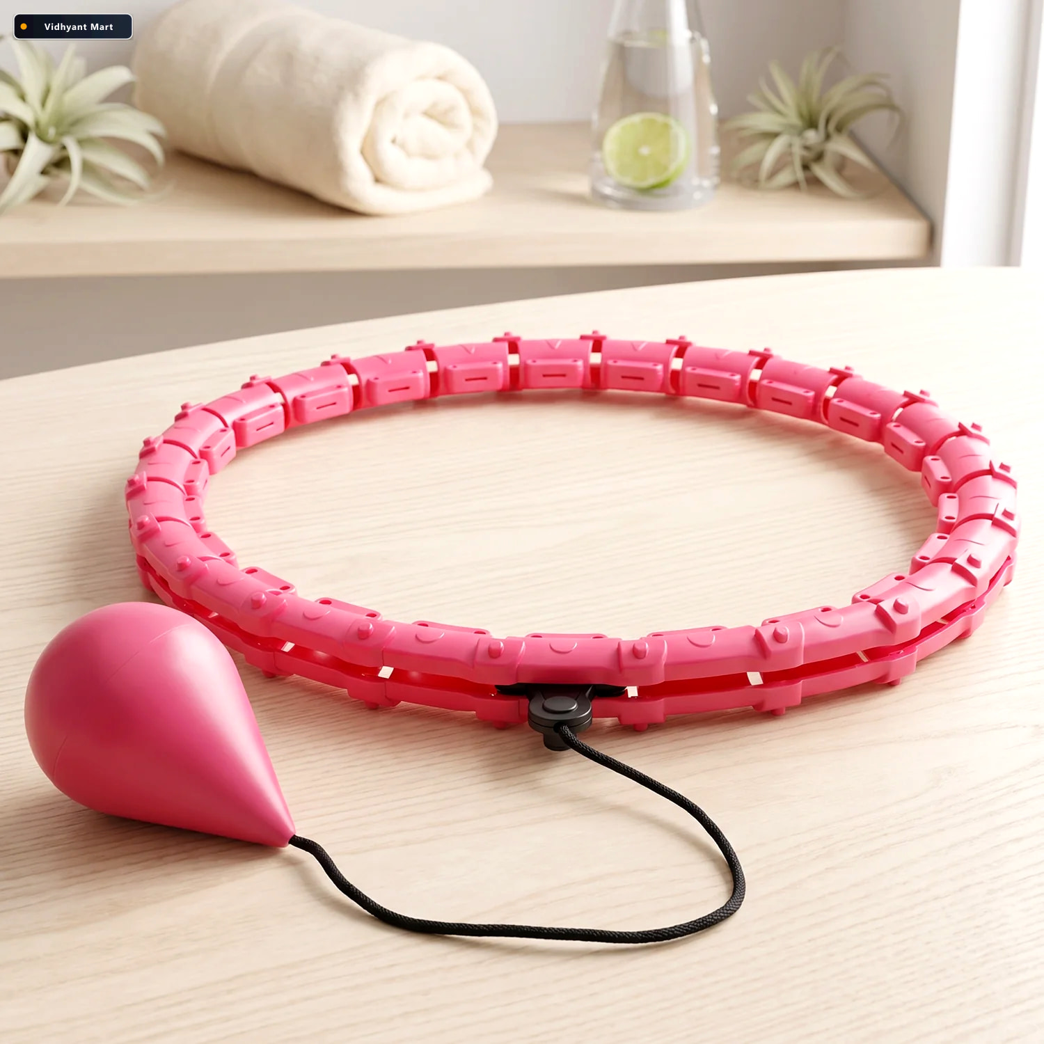 Vidhyant Mart Adjustable Smart Hula Hoop Set With Weighted Ball 1