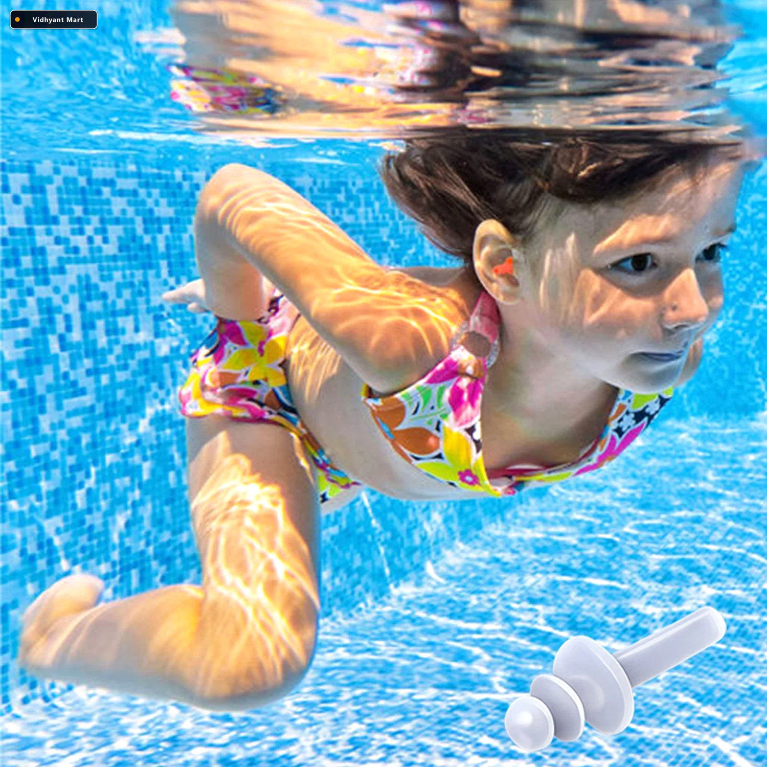 Vidhyant Mart Adjustable Swimming Goggles For Kids Clear Vision 3