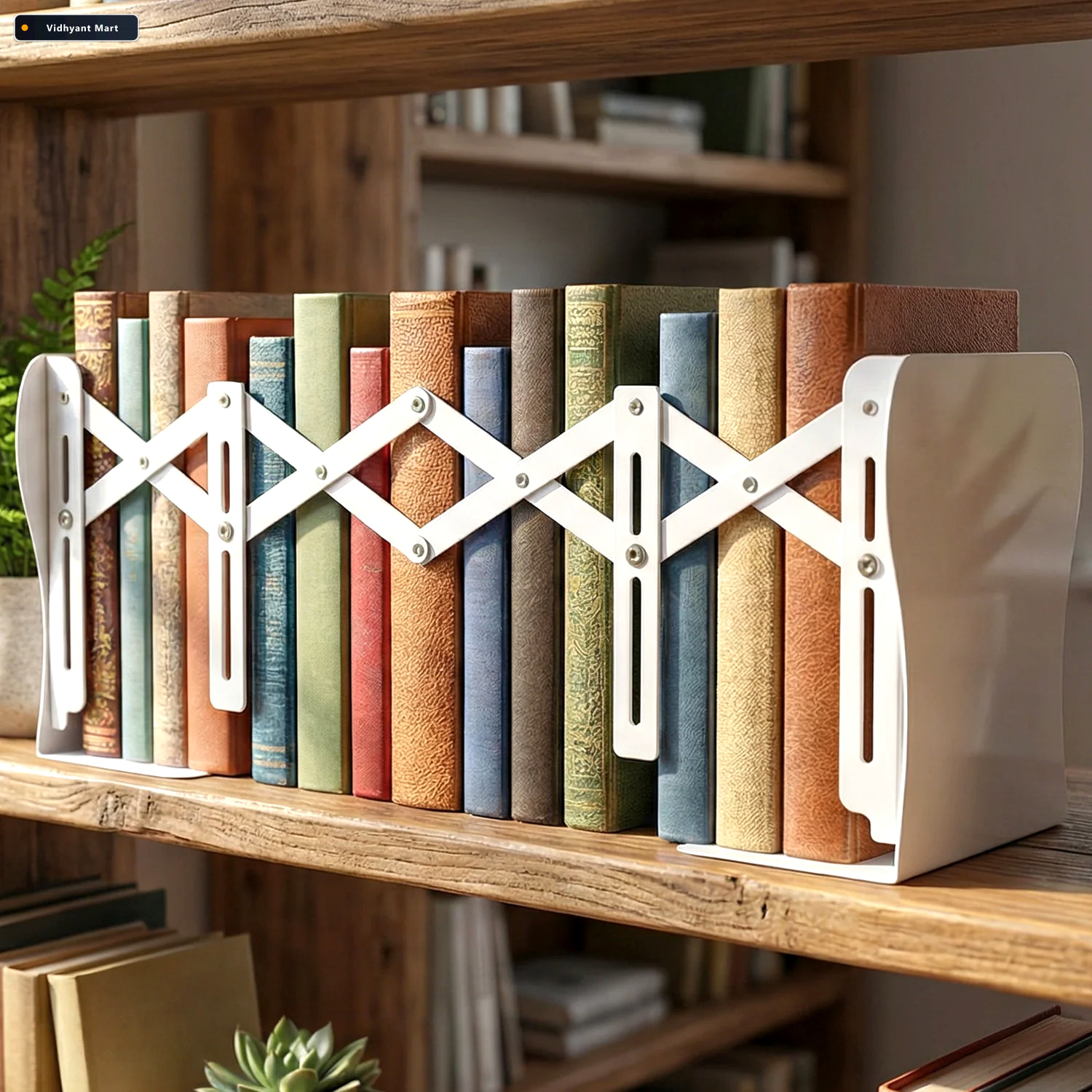 Vidhyant Mart Adjustable Telescope Iron Desk Book Stand Expandab 3