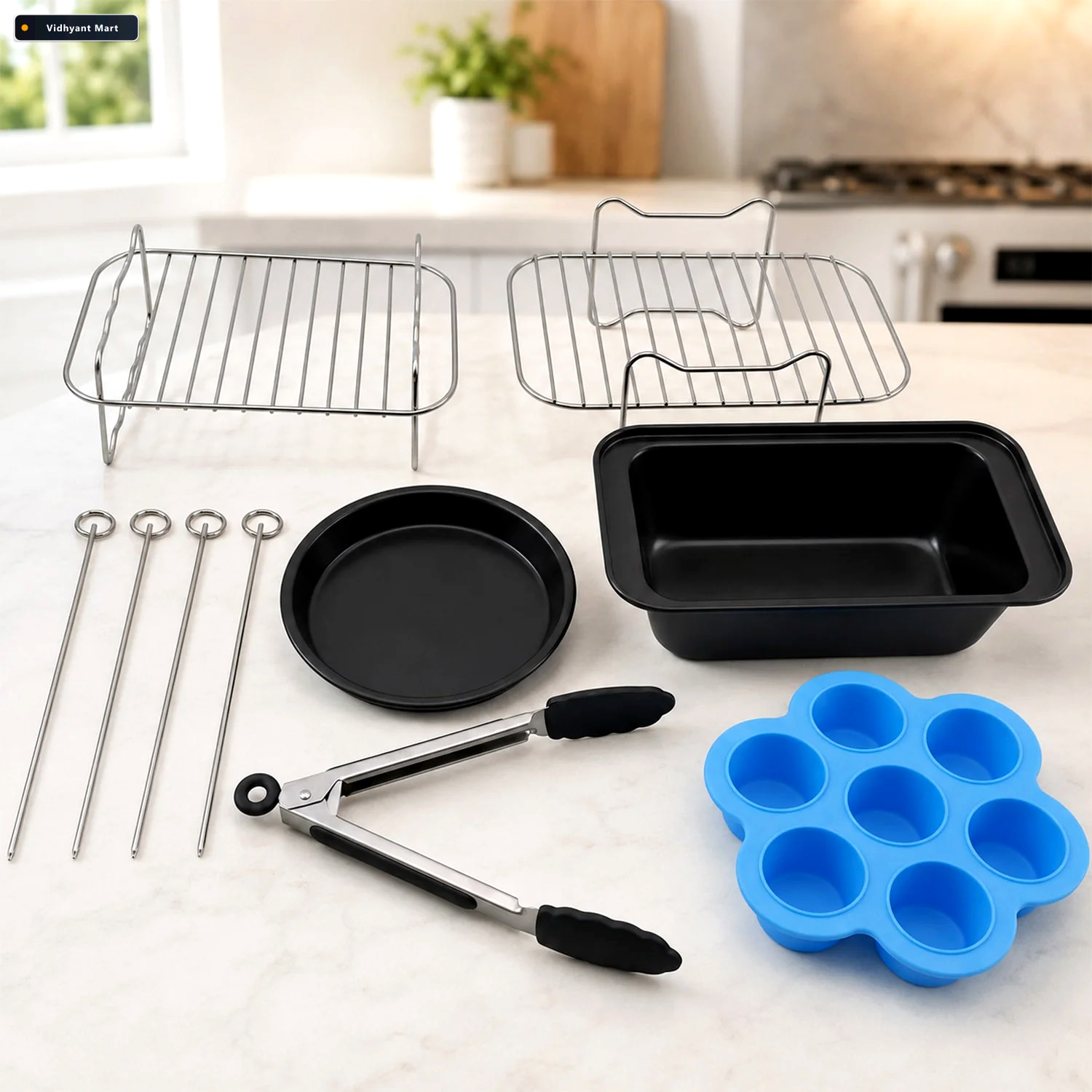 Vidhyant Mart Air Fryer Accessories Set For Multi Level Cooking 1