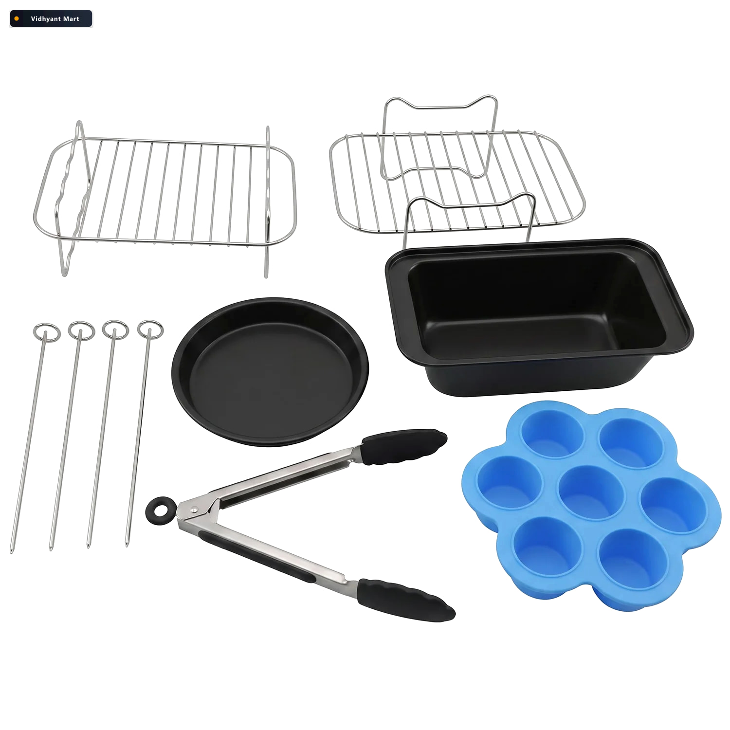 Vidhyant Mart Air Fryer Accessories Set For Multi Level Cooking 4