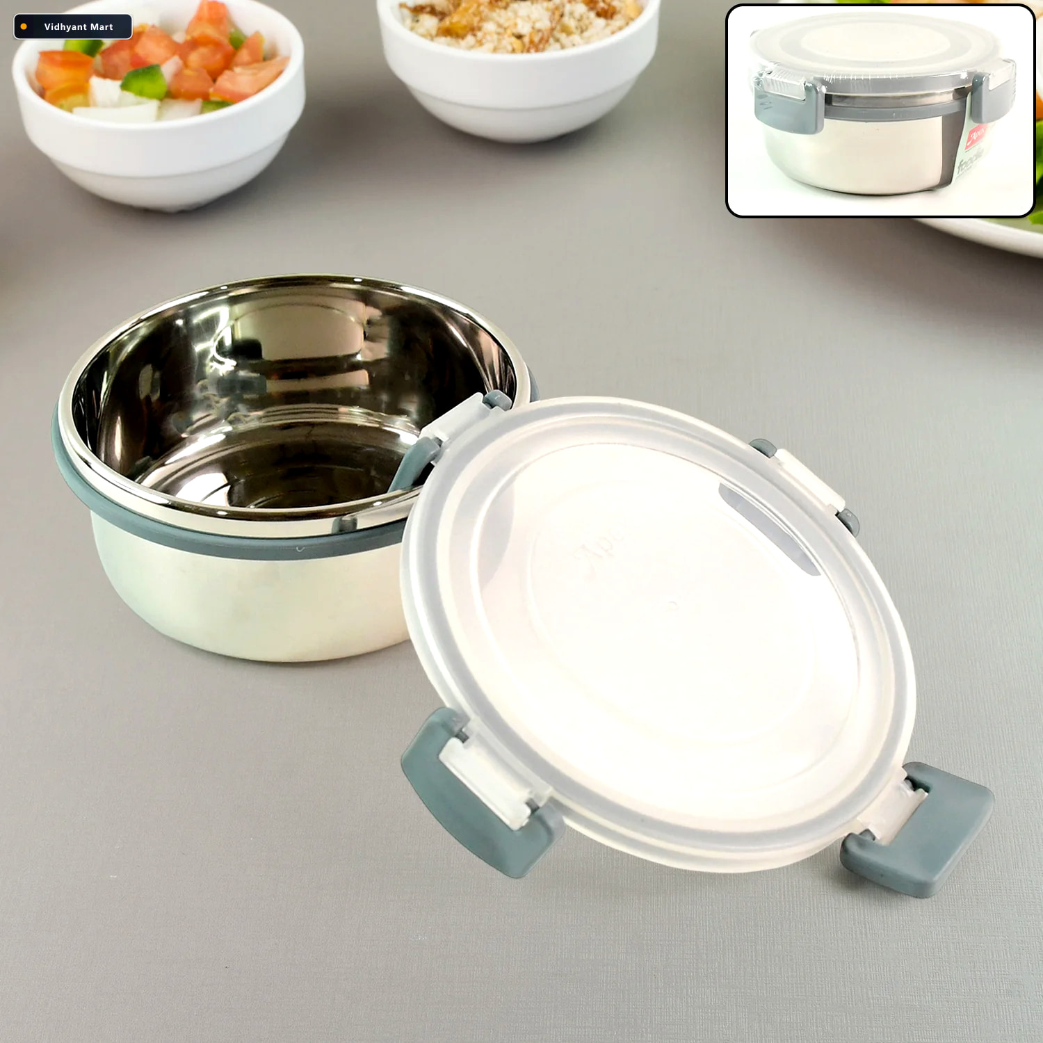 Vidhyant Mart Airtight Food Storage Container 500 Ml Leakproof D 1