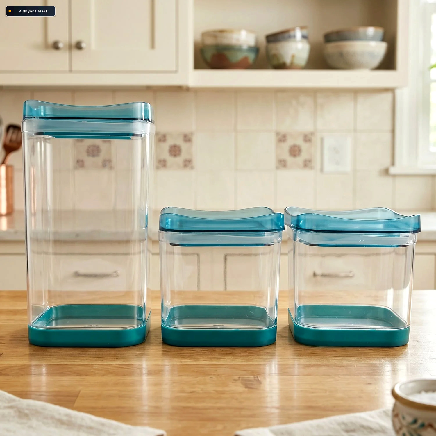 Vidhyant Mart Airtight Food Storage Containers Space Saving Leak 1