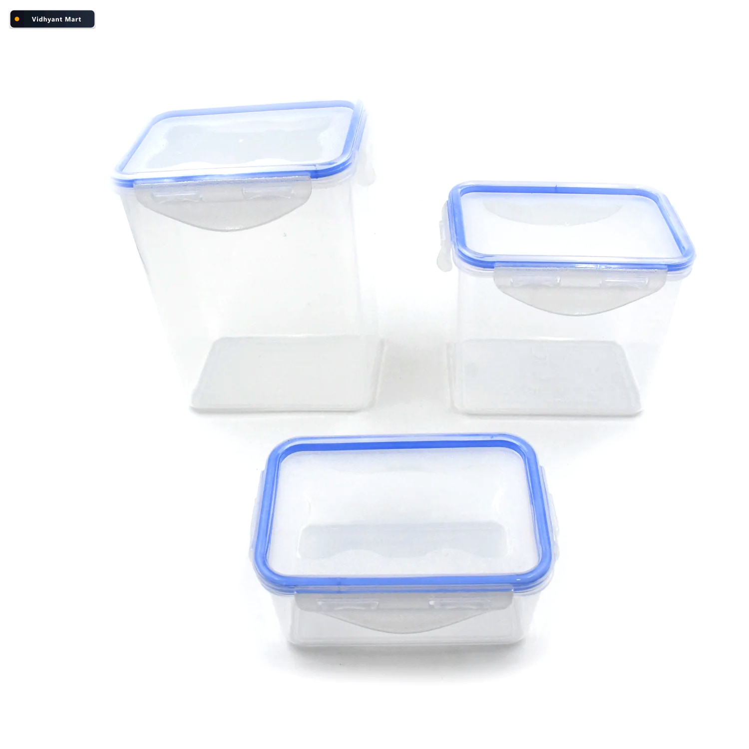 Vidhyant Mart Airtight Kitchen Storage Container 3 Pc Food Grade 3