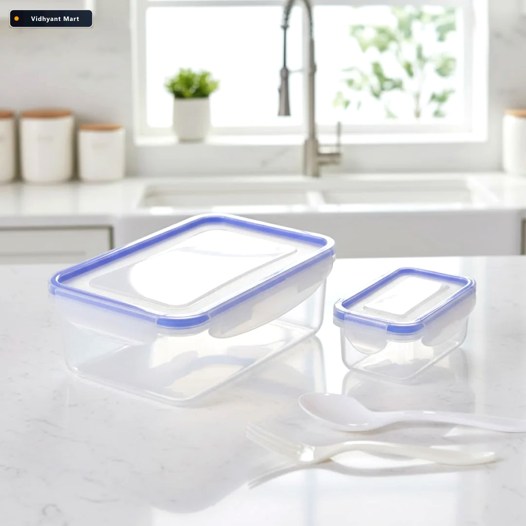 Vidhyant Mart Airtight Lunch Box 4 Side Lock Bpa Free Lunchie Bu 5