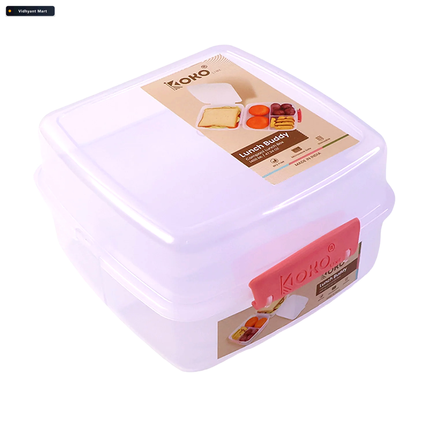 Vidhyant Mart Airtight Multi Compartment Lunch Box 1400 Ml Capac 3