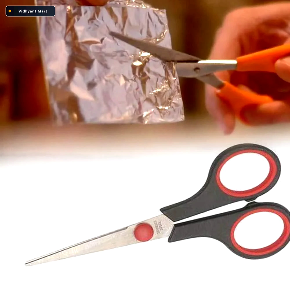 Vidhyant Mart All Purpose Scissor Set Stainless Steel 2 Pc Quick 3