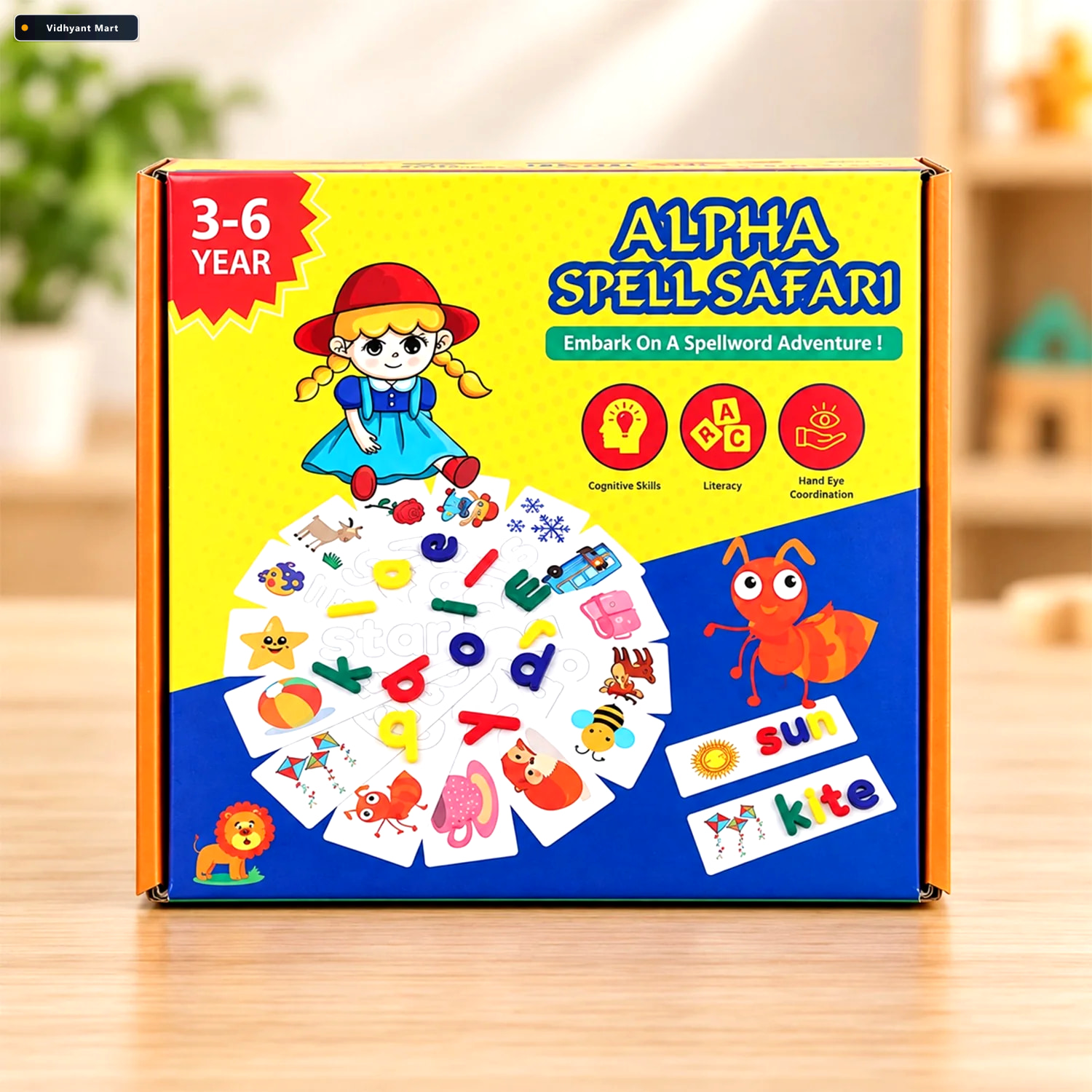Vidhyant Mart Alphabet Word Puzzle Cards Learning Toy For Spelli 1