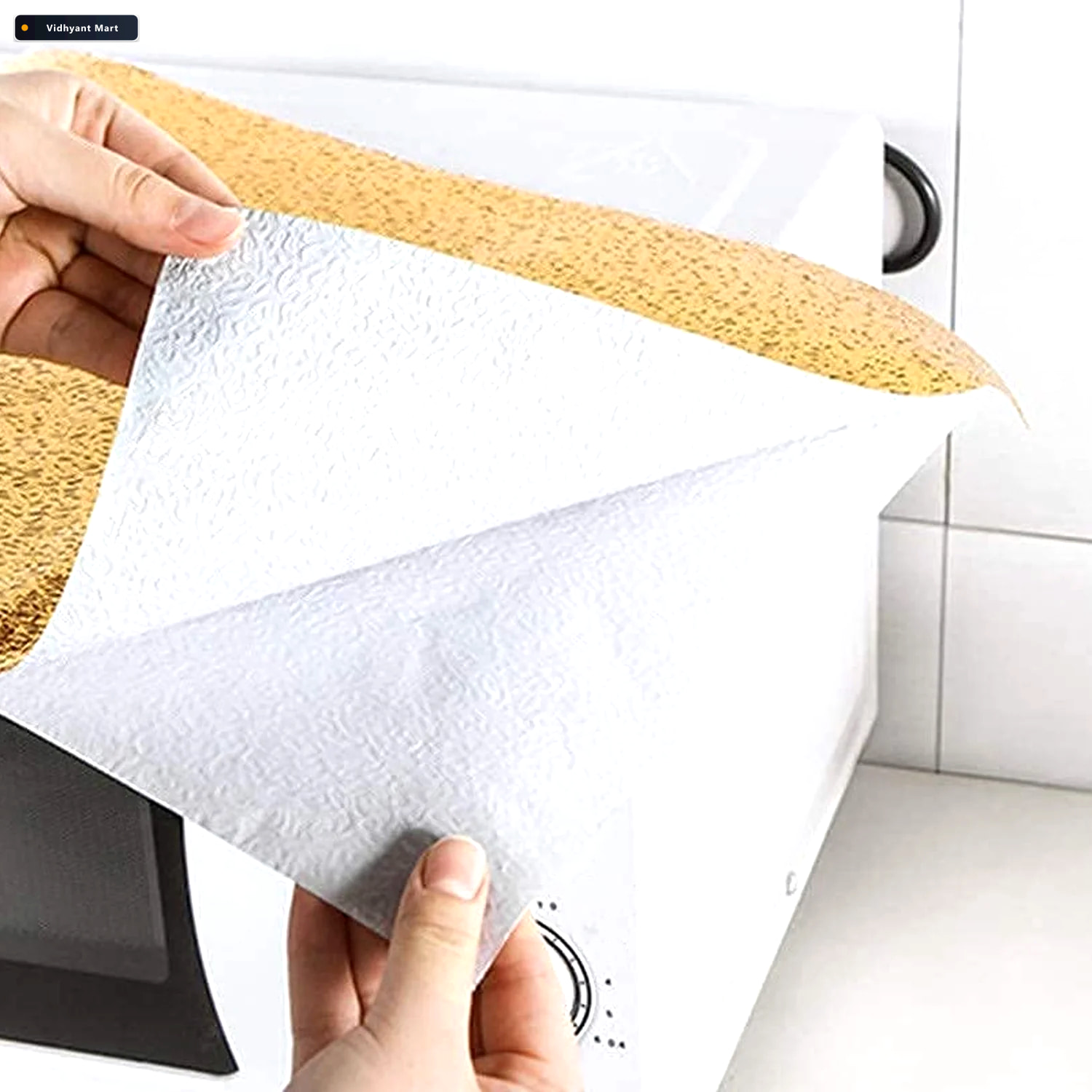 Vidhyant Mart Aluminum Foil Sticker Oil Proof Waterproof Kitchen 4