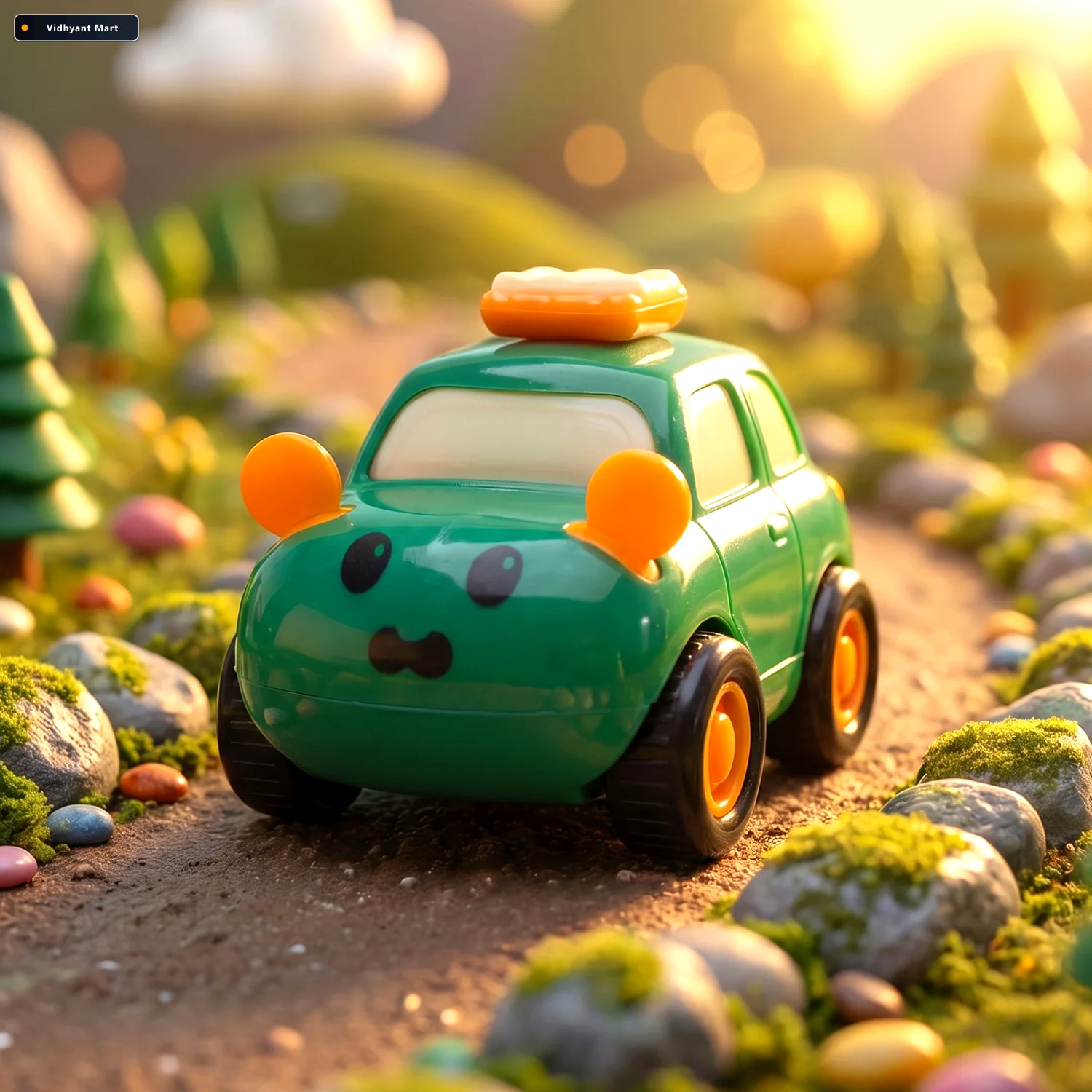 Vidhyant Mart Animal Cartoon Pull Back Toy Car Set 4 Vibrant Min 4