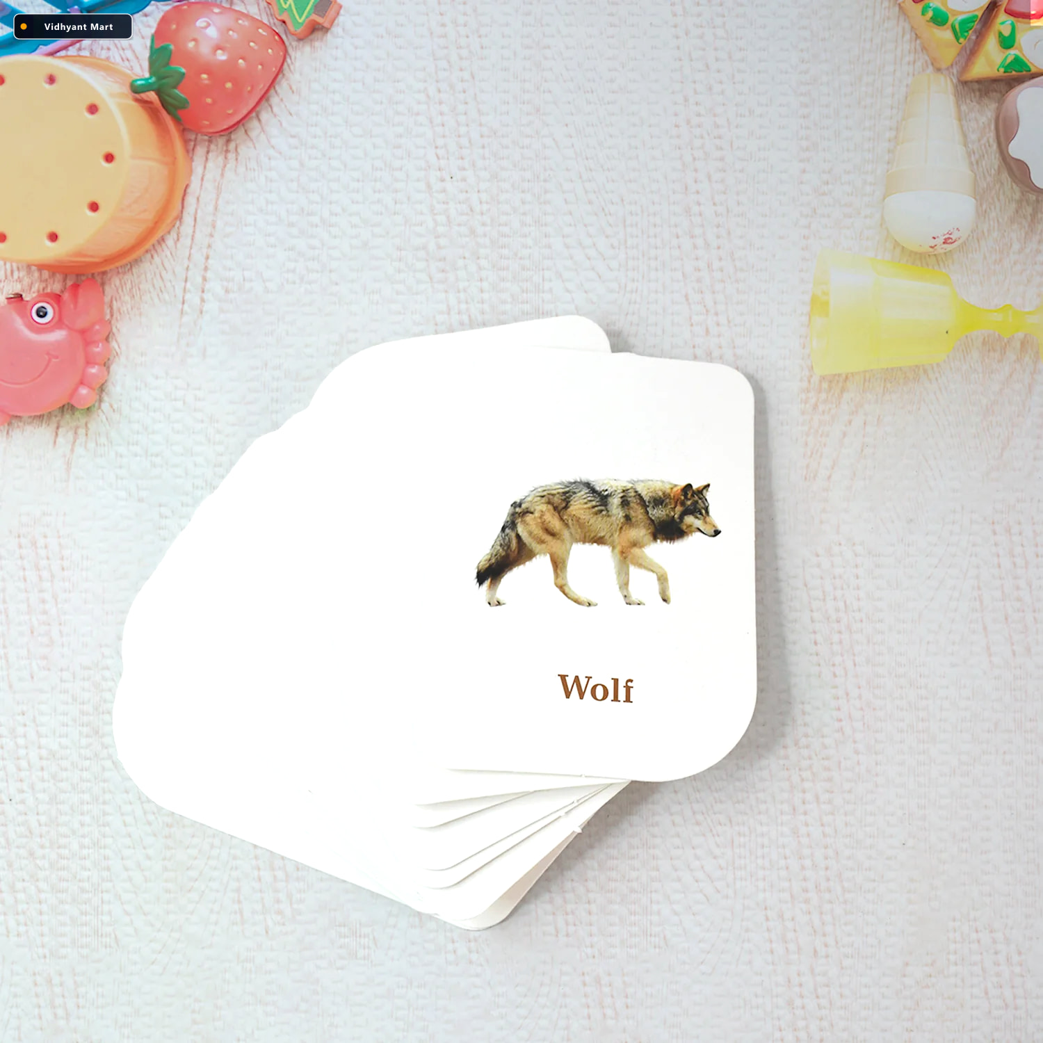 Vidhyant Mart Animal Flash Cards 32 Durable Laminated Educationa 2