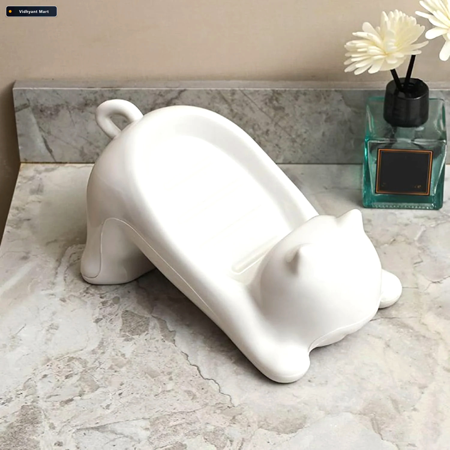 Vidhyant Mart Animal Shape Soap Dish Holder Cute Bear Design Wit 1