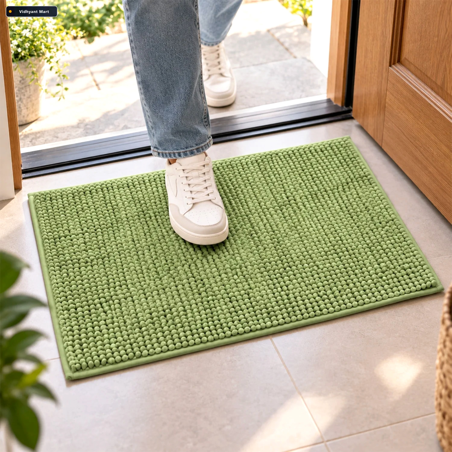 Vidhyant Mart Anti Slip Absorbent Floor Mat For Home Entrance An 1