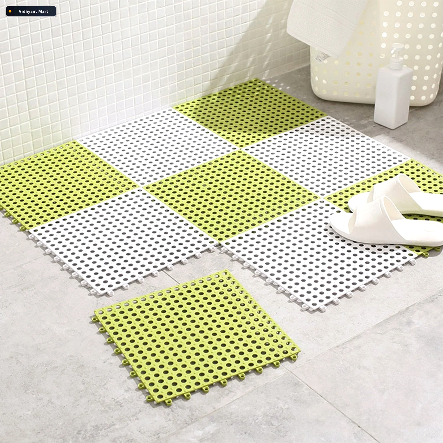 Vidhyant Mart Anti Slip Bath Mat Safe Non Slip Surface For Bathr 2