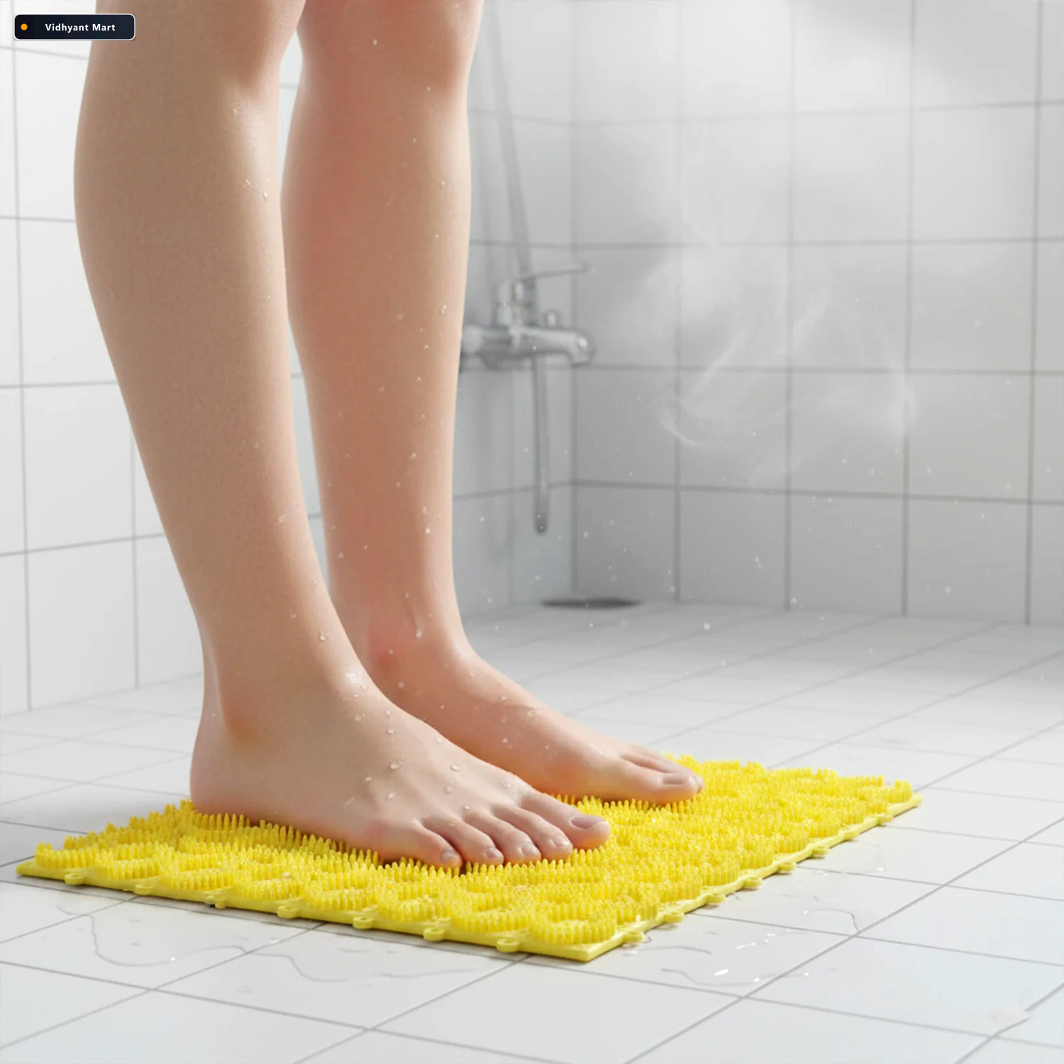 Vidhyant Mart Anti Slip Bathroom Massage Mat Safety Soothing Com 3